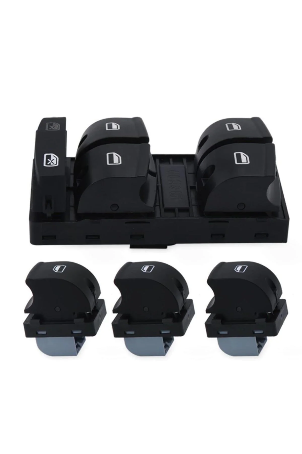 Audi A3 Cam Düğmesi Anahtarı Takımı Sol Dörtlü + Tekli 2004-2013