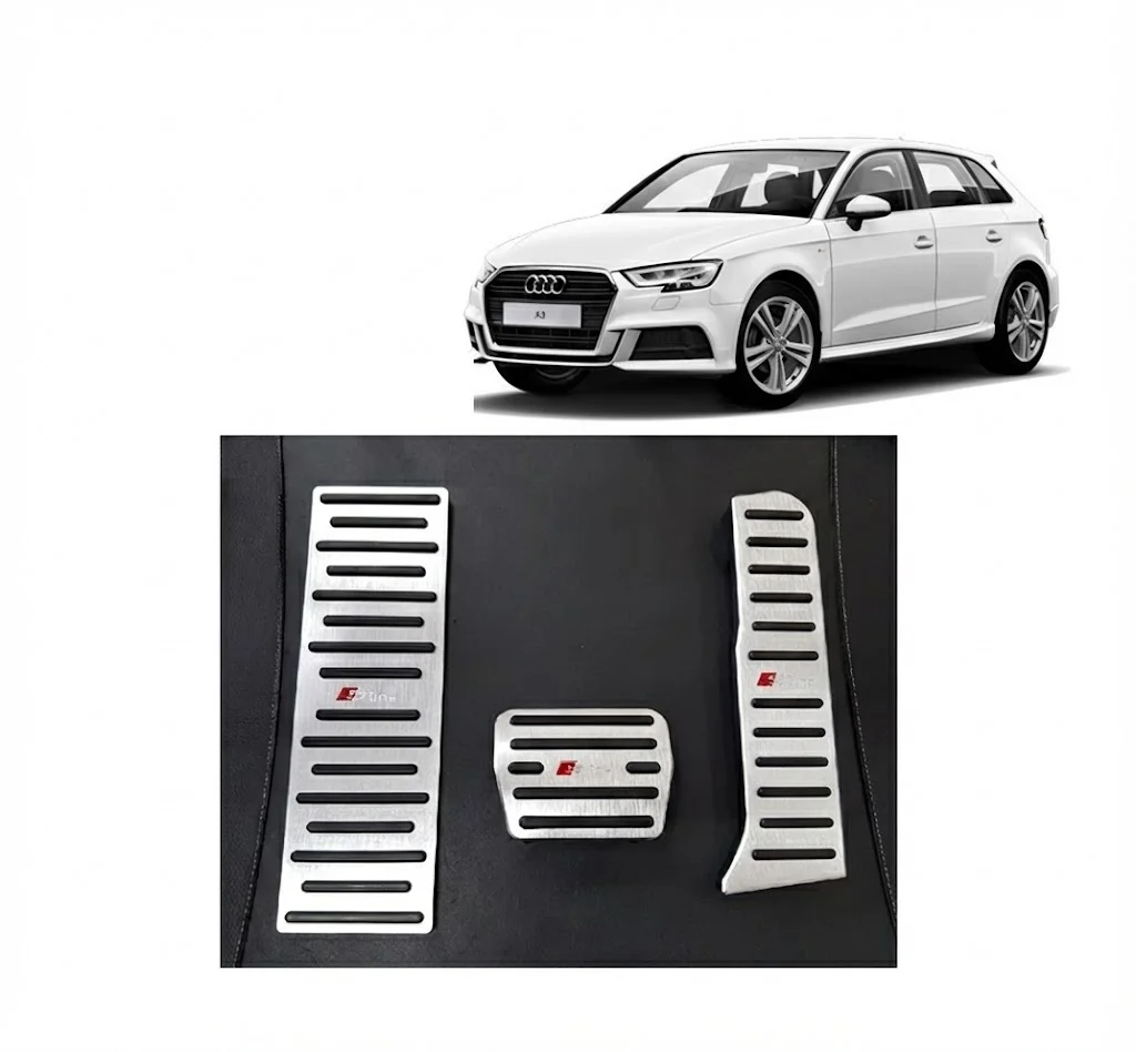 Audi A3 Q3 Uyumlu Otomatik Vites Pedal Seti Gaz Fren Ayak Dayama 