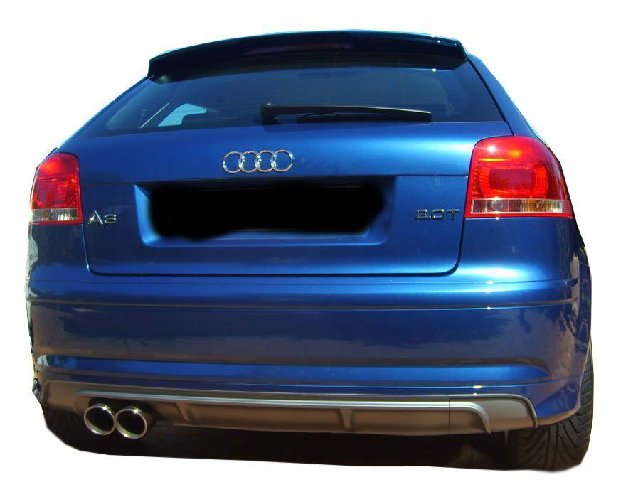 Drs Tuning Audi A3 Uyumlu 8P S3 2005 - 2008 2 Kapi Arka Tampon Eki - Difüzör Drs Tuning Audi A3 Uyumlu 8P S3 2005 - 2008 2 Kapi Arka Tampon Eki - Difüzör