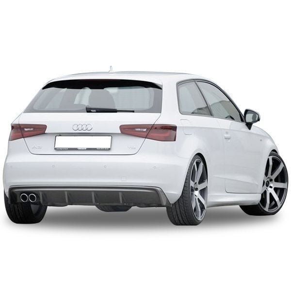 Audi A3 Uyumlu 8V 2012 - 2016 Custom Arka Tampon Eki - Difüzör (P Audi A3 Uyumlu 8V 2012 - 2016 Custom Arka Tampon Eki - Difüzör (P
