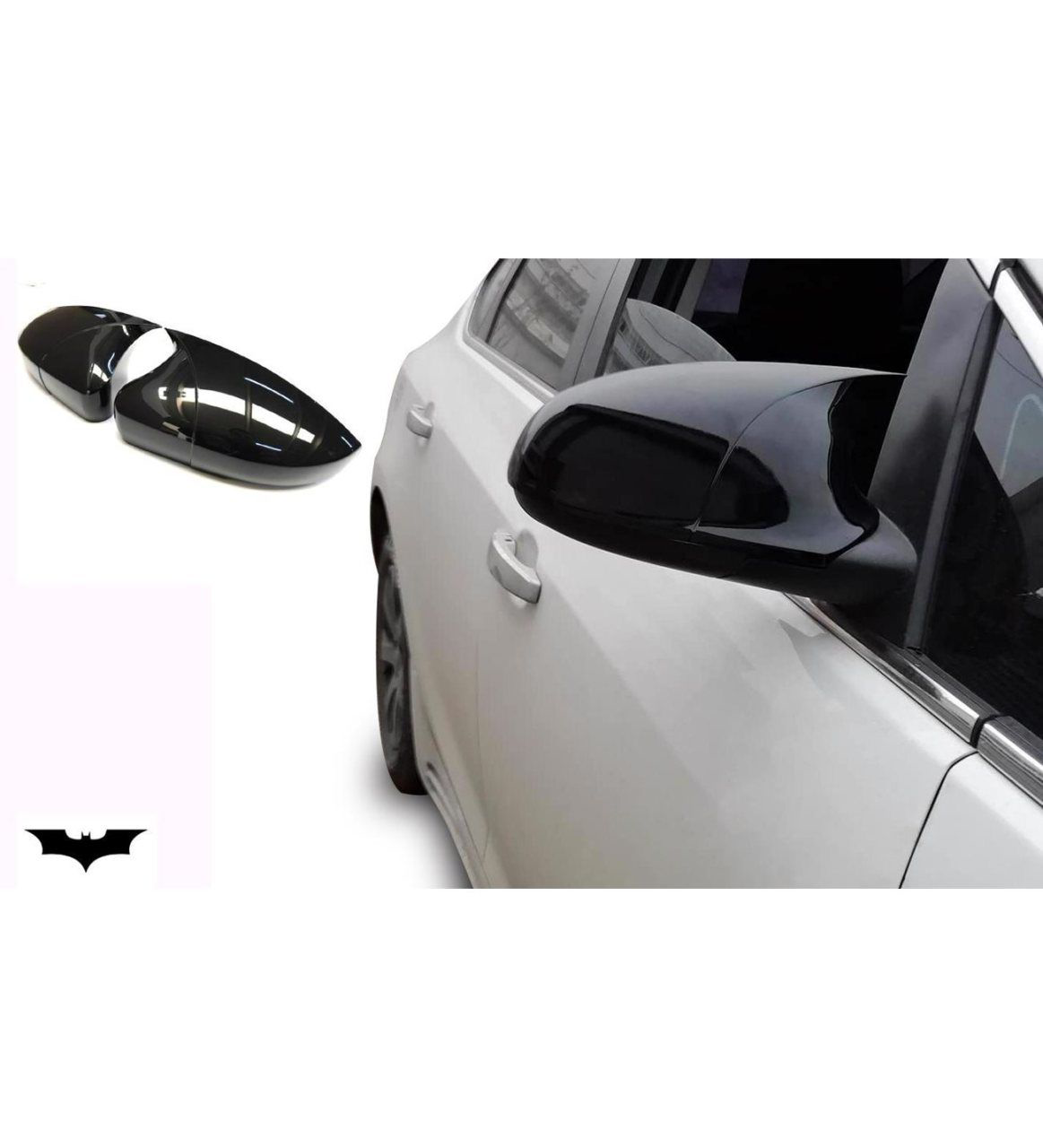 Audi A3 Uyumlu 8V 201-2019 Sedan Batman Ayna Kapağı (Parlak Siyah