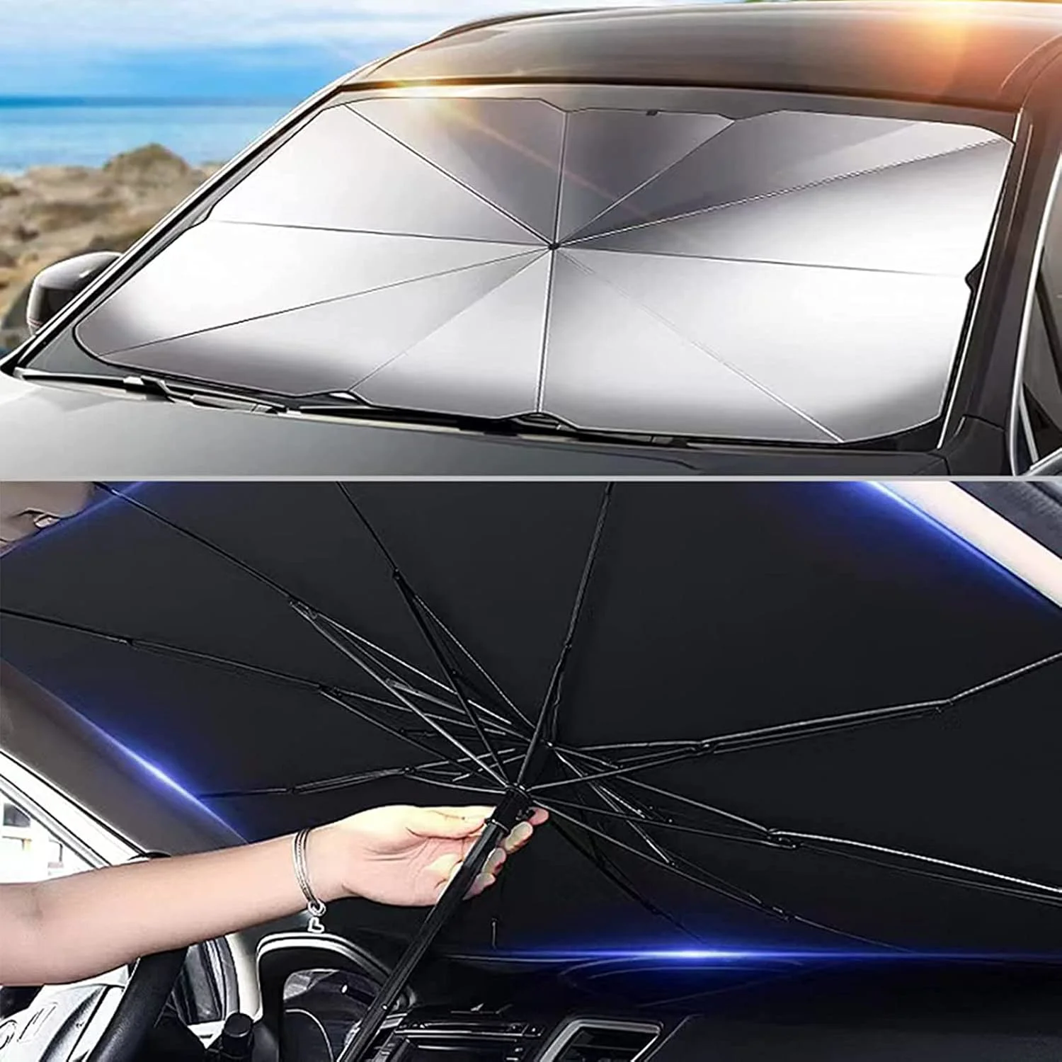 Audi A3, VW Tiguan, Ford Mondeo, Opel Insignia, Honda Civic Uyumlu Oto Şemsiye