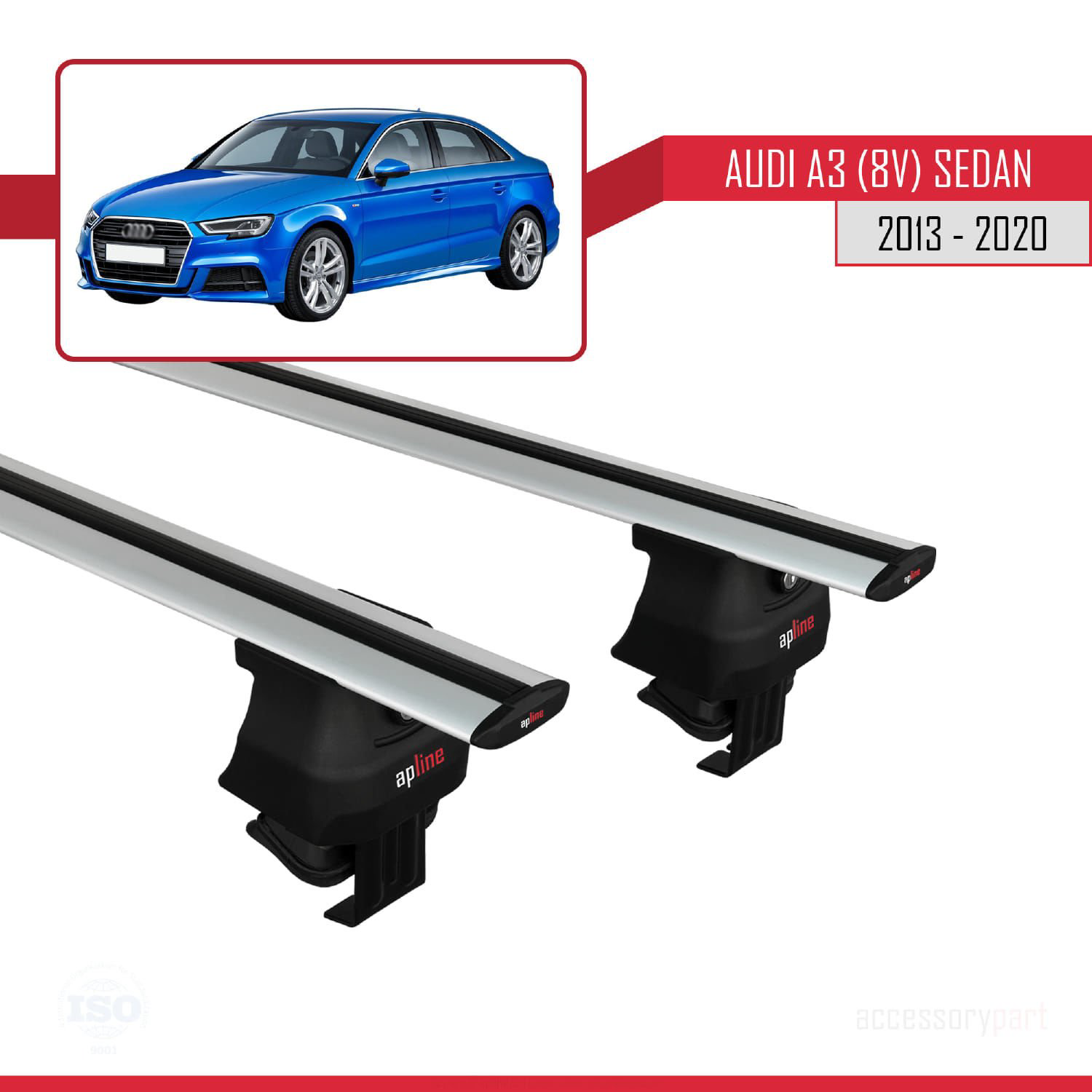 Audi A3/S3 (8V) Sedan 2013-2020 Arası ile uyumlu ACE-4 Ara Atkı T