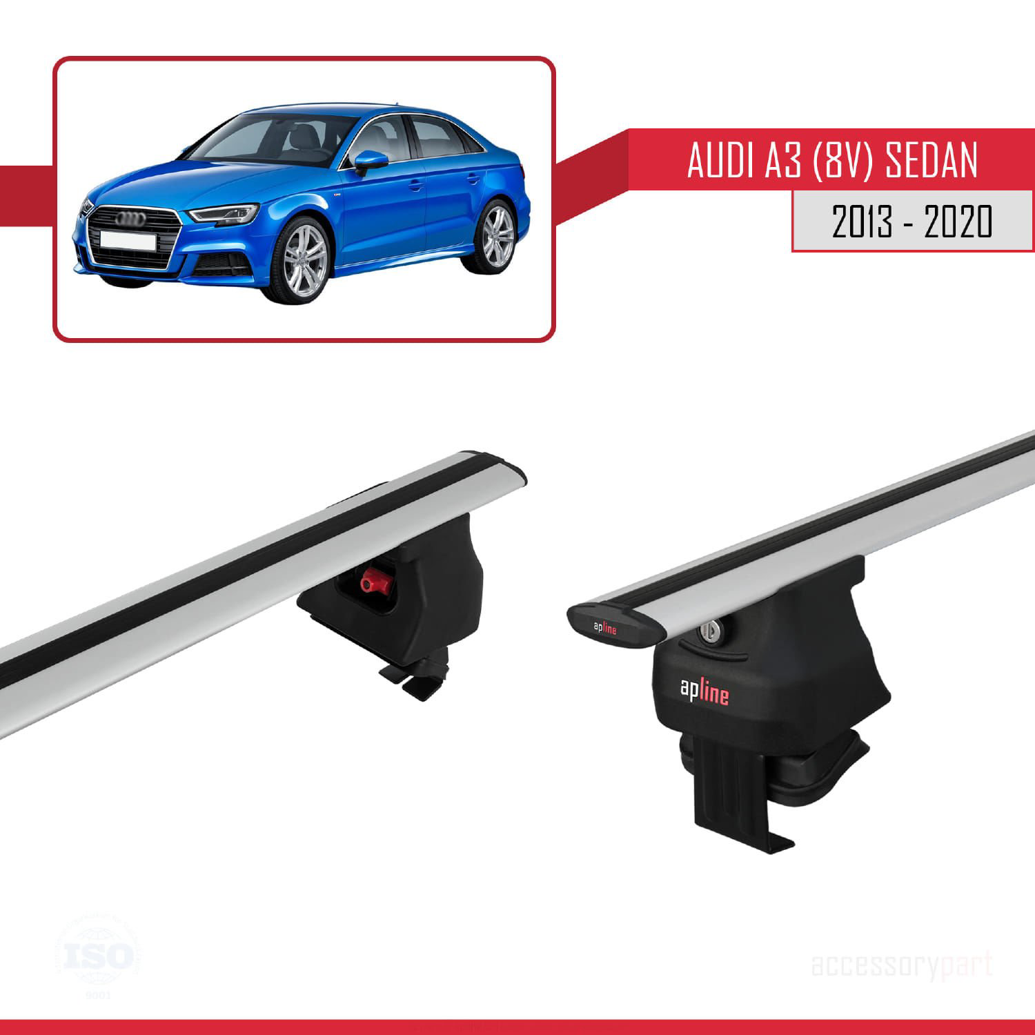 Audi A3/S3 (8V) Sedan 2013-2020 Arası ile uyumlu ACE-4 Ara Atkı T