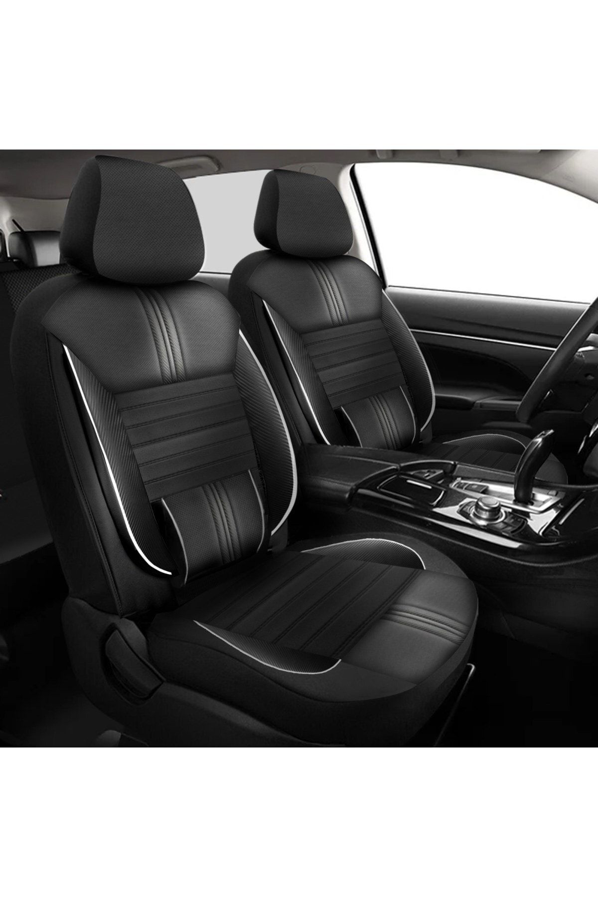 Audi A4 1994-2008 Uyumlu Koltuk Kılıfı Titan Serisi Deri - Siyah