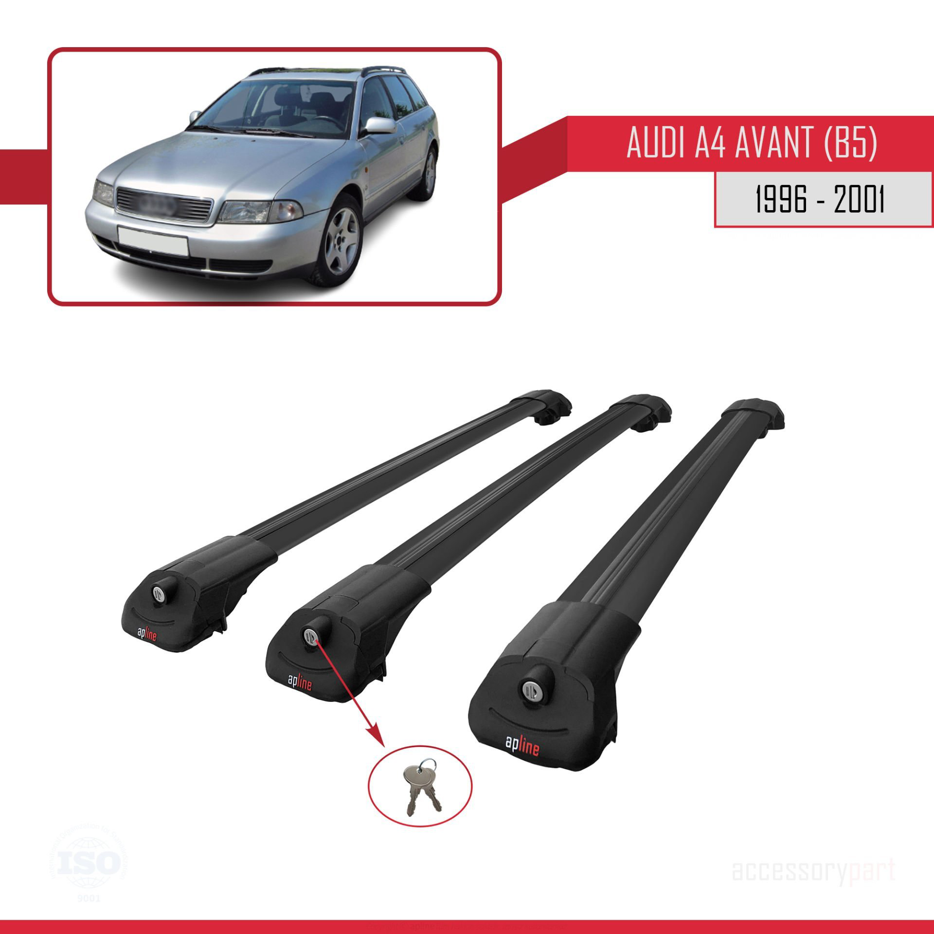 Audi A4 (B5) Avant 1996-2001 Arası ile uyumlu ACE-1 Ara Atkı Tava