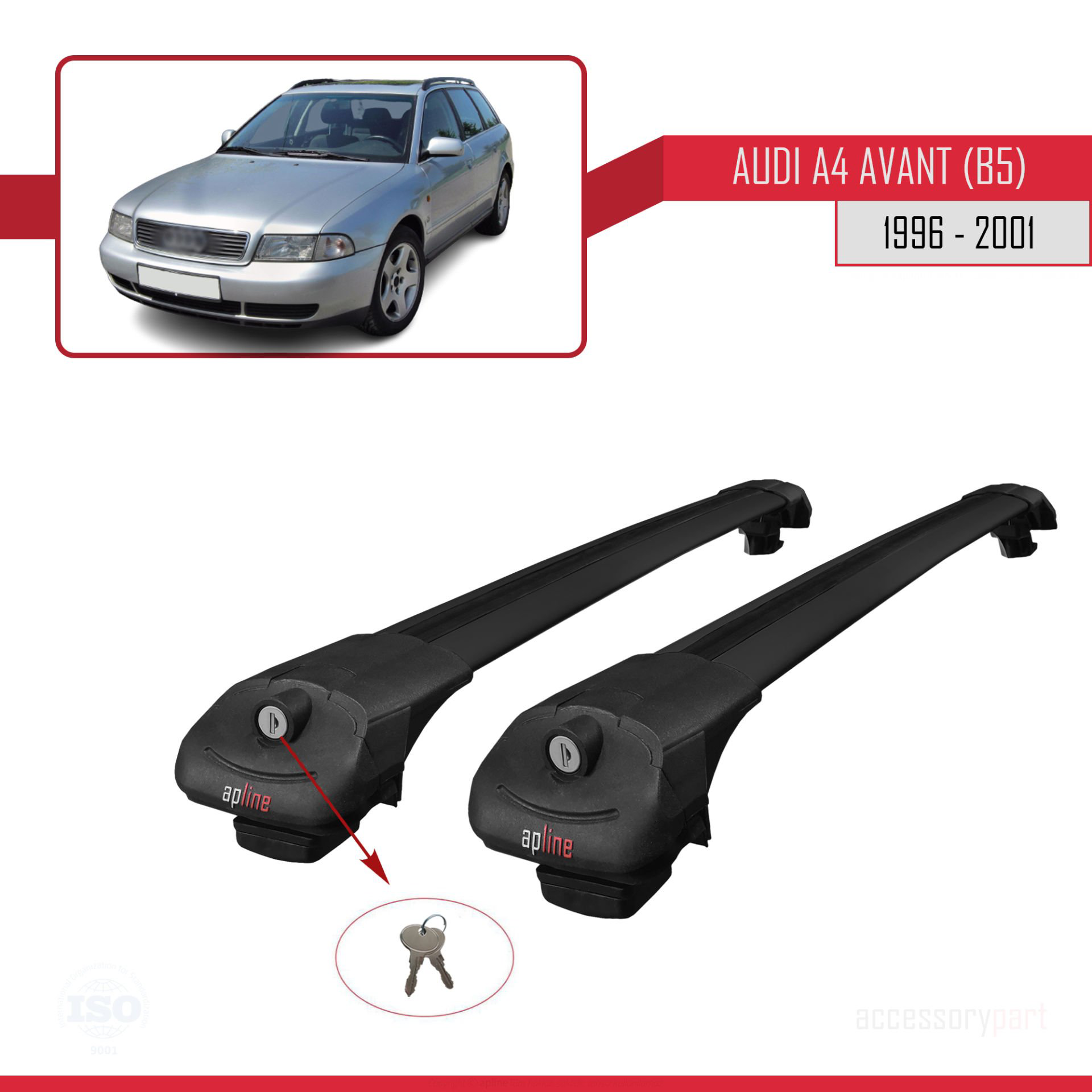 Audi A4 (B5) Avant 1996-2001 Arası ile uyumlu ACE-1 Ara Atkı Tava