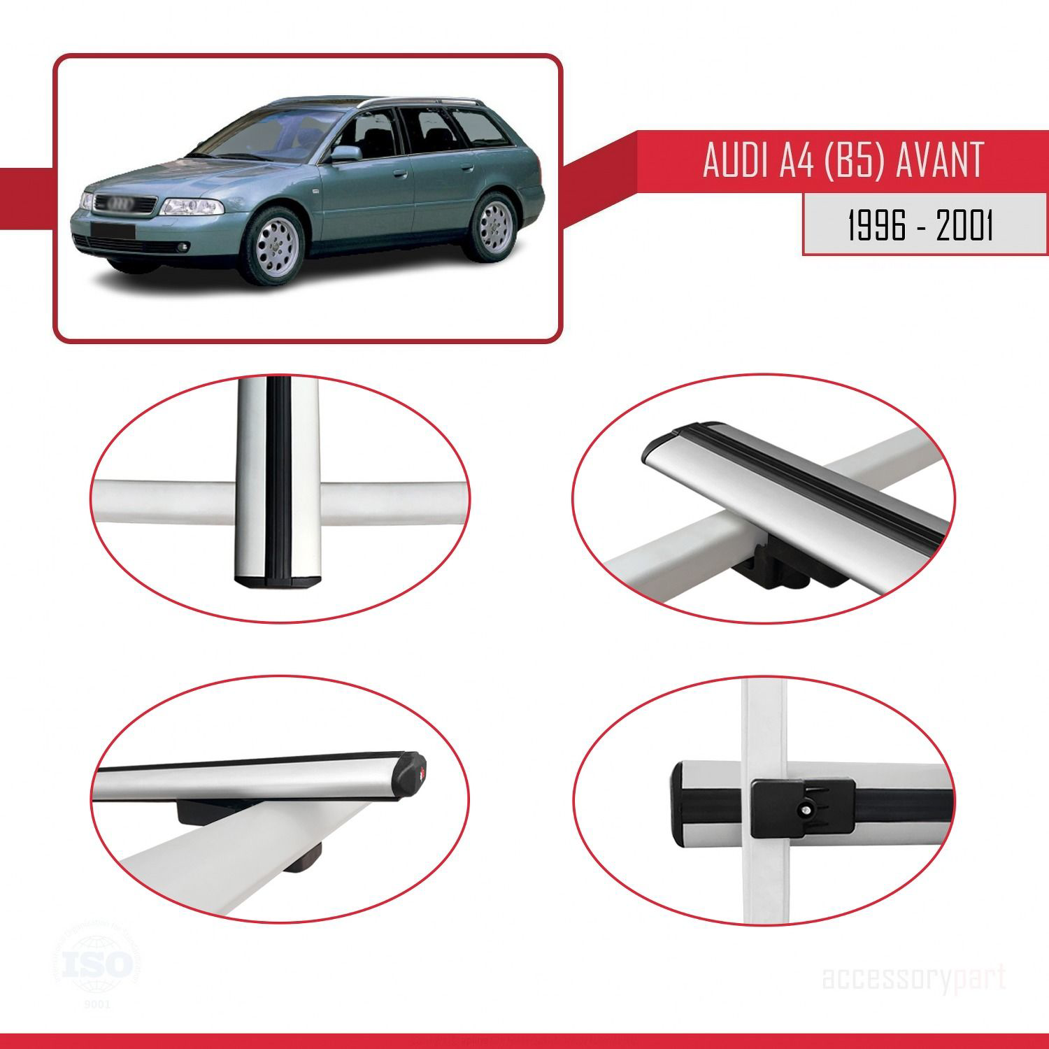 Audi A4 (B5) Avant 1996-2001 Arası ile uyumlu Basic Model Ara Atk