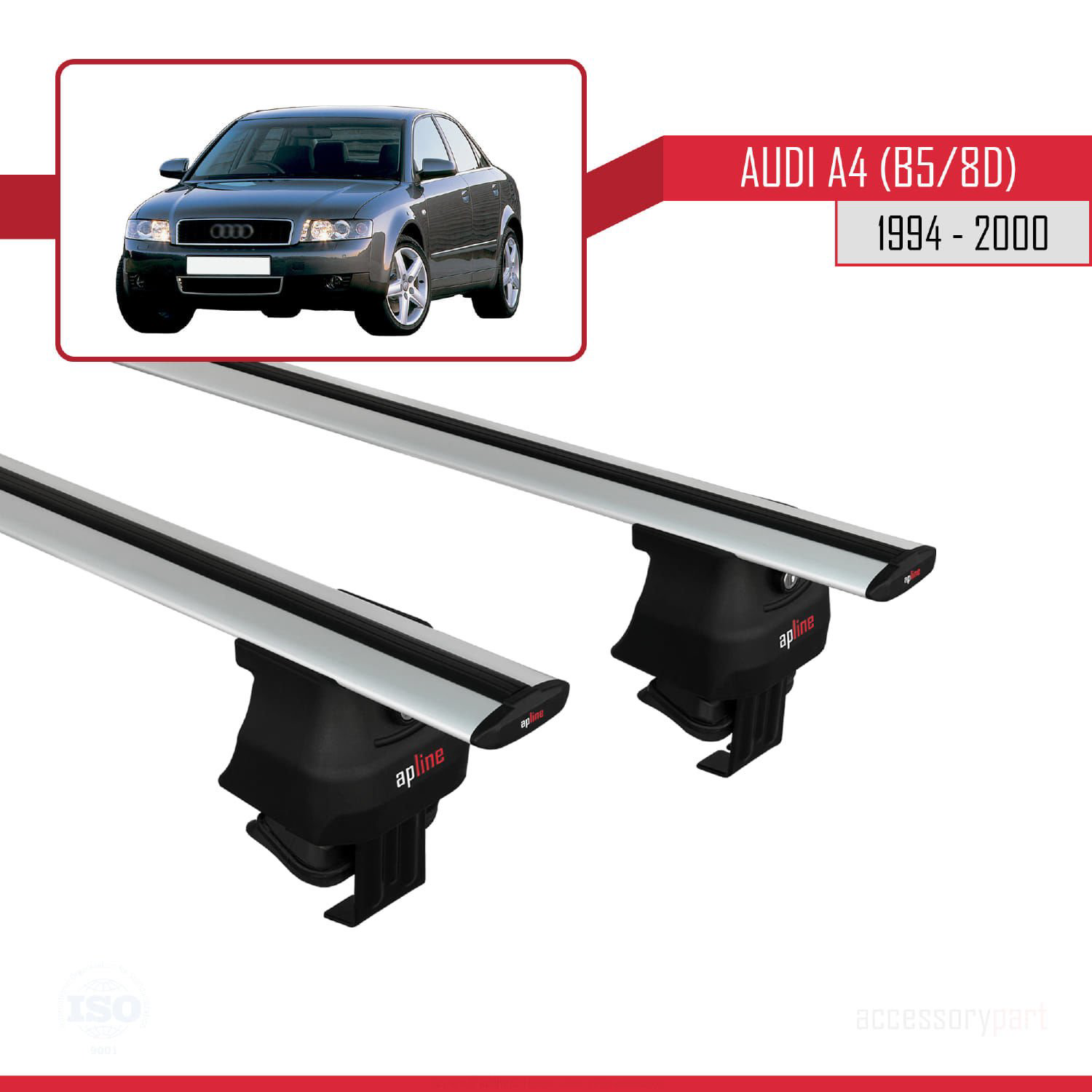 Audi A4 (B5/8D) 1994-2000 Arası ile uyumlu ACE-4 Ara Atkı Tavan B