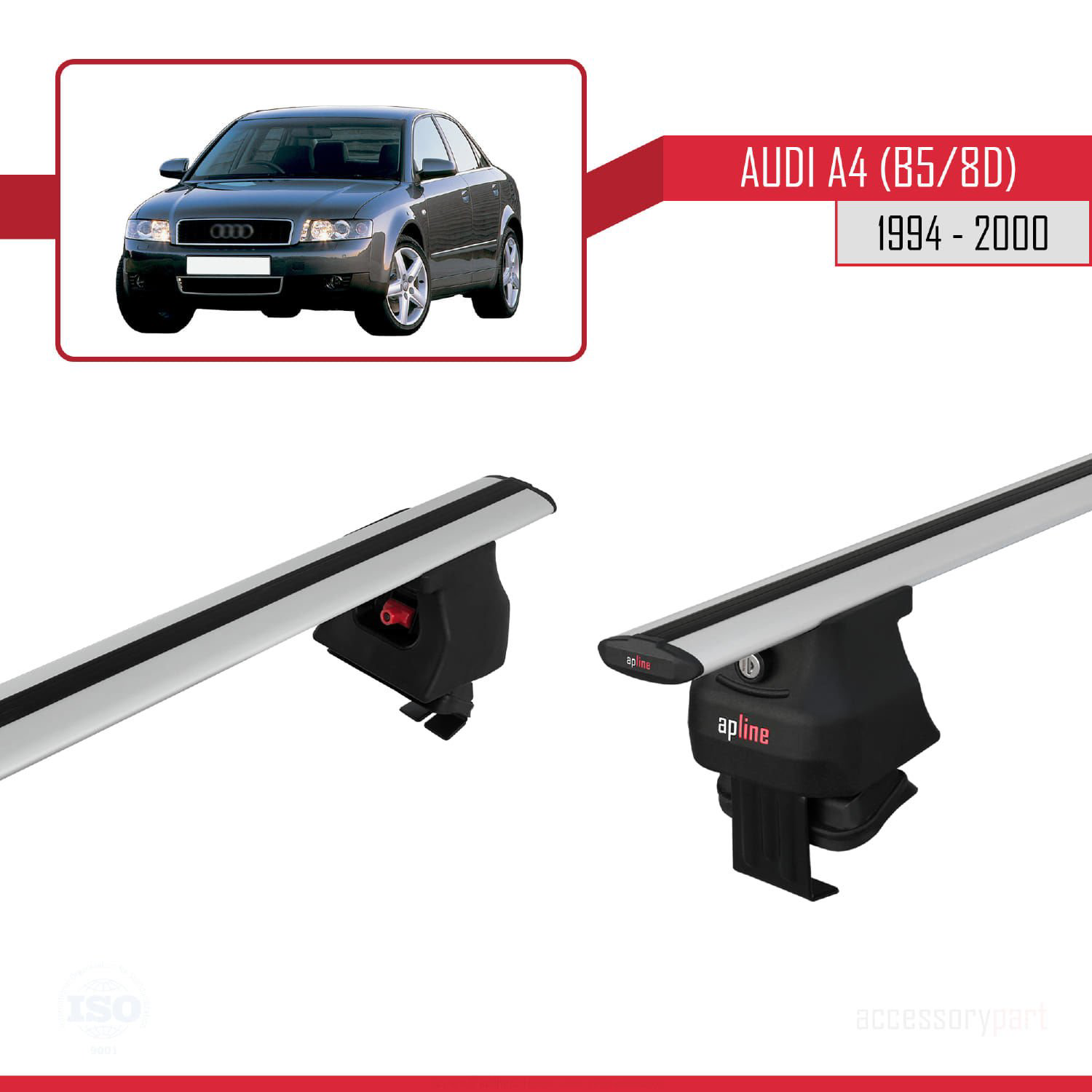 Audi A4 (B5/8D) 1994-2000 Arası ile uyumlu ACE-4 Ara Atkı Tavan B