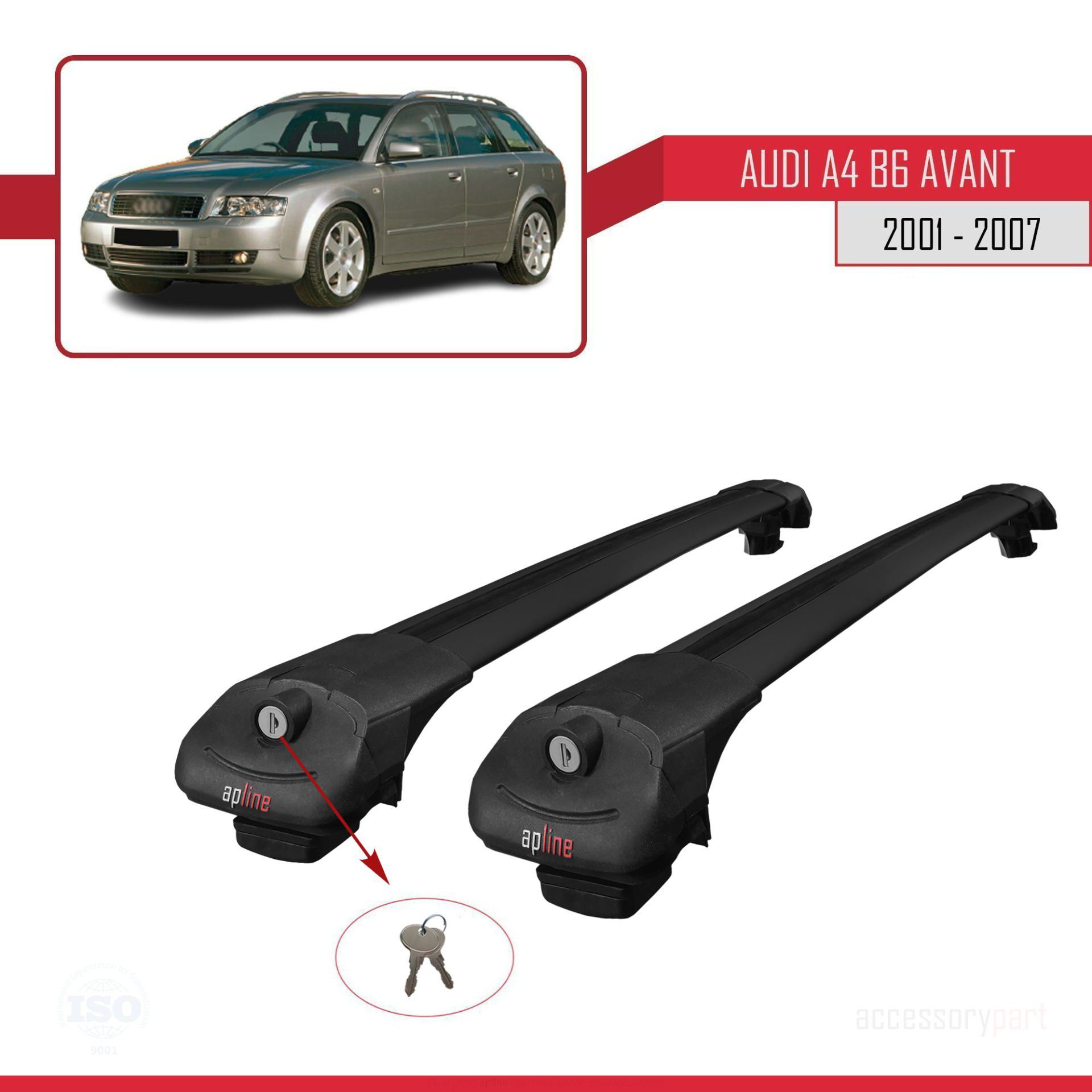 Audi A4 (B6) AVANT 2001-2007 Arası ile uyumlu ACE-1 Ara Atkı Tava