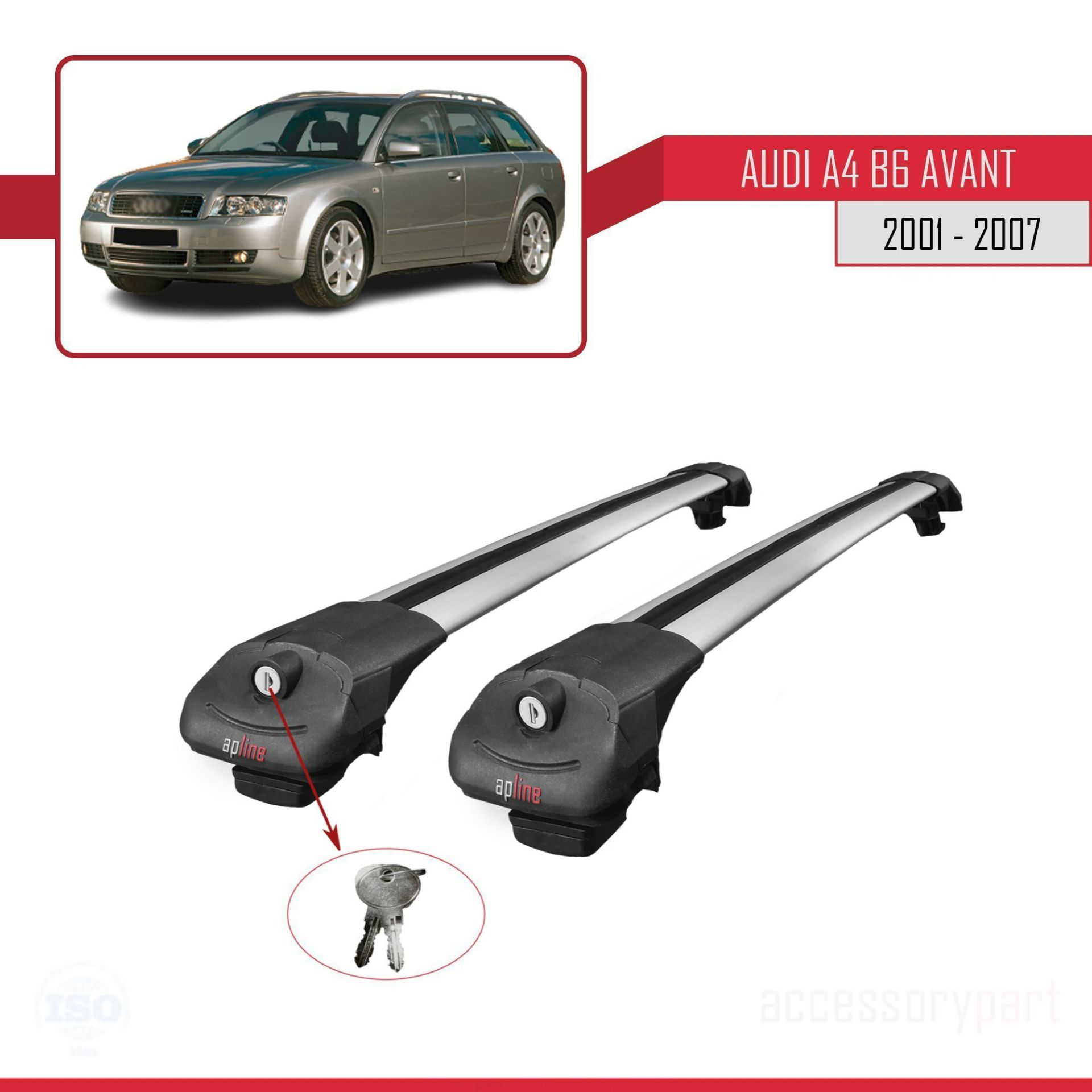 Audi A4 (B6) AVANT 2002-2004 Arası ile uyumlu ACE-1 Ara Atkı Tava