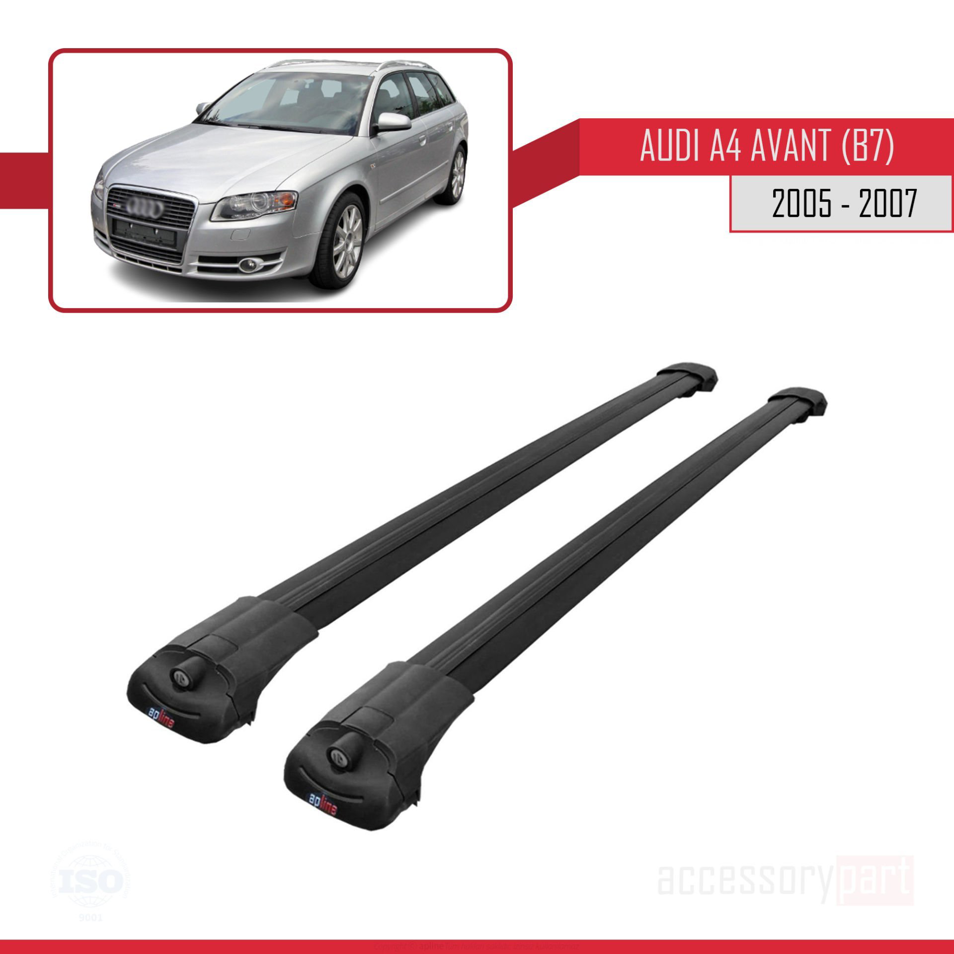 Audi A4 (B7) Avant 2005-2007 Arası ile uyumlu ACE-1 Ara Atkı Tava