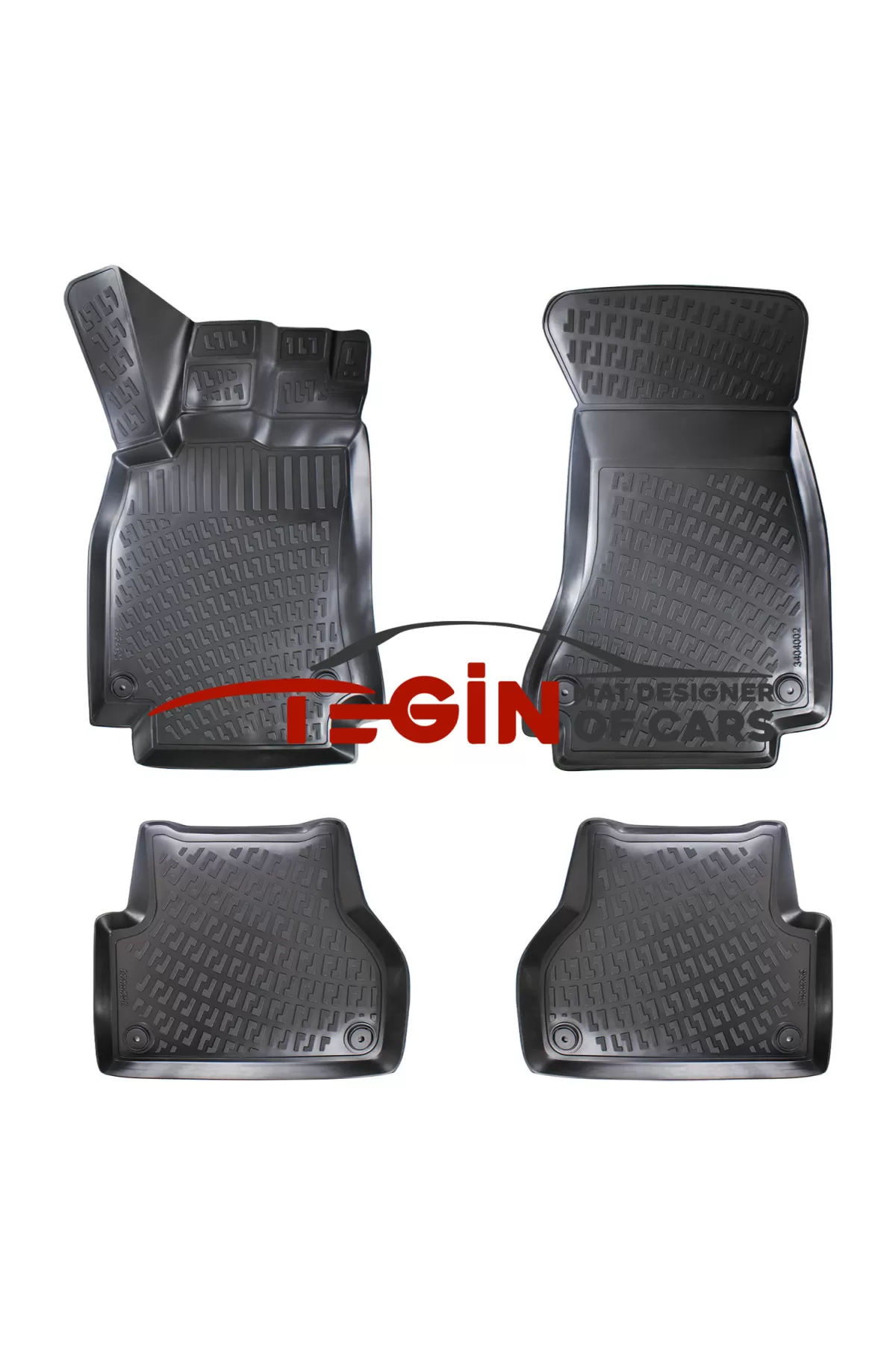 Audi A4 B8 2010 3D Havuzlu Paspas Siyah