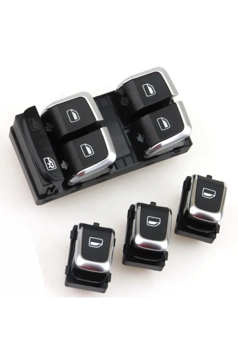 Audi A4 B8 Cam Düğmesi Anahtarı Seti 2008 2012