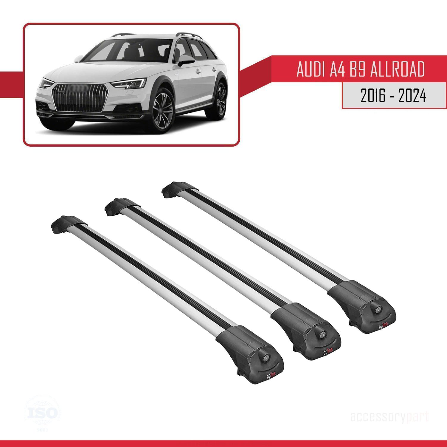 Audi A4 (B9) ALLROAD 2016 ve Sonrası ile uyumlu ACE-1 Ara Atkı Ta
