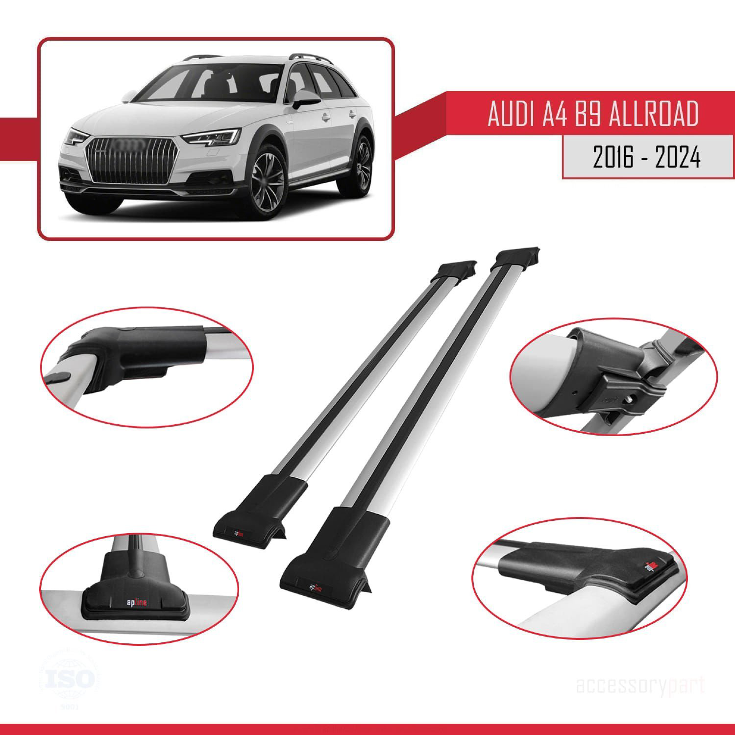 Audi A4 (B9) ALLROAD 2016 ve Sonrası ile Uyumlu FLY Model Ara Atk
