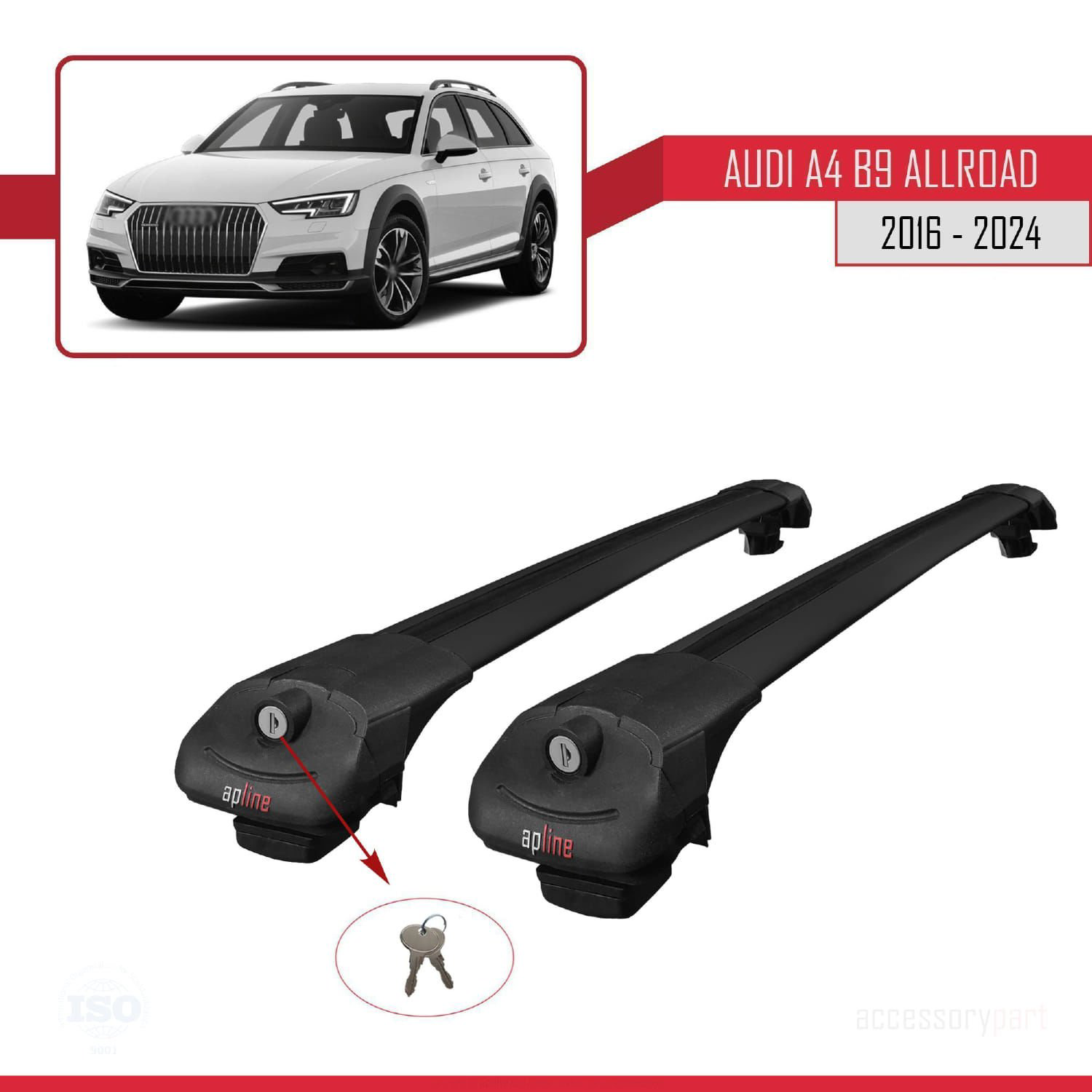 Audi A4 (B9) ALLROAD 2016 ve Sonrası ile uyumlu ACE-1 Ara Atkı Ta