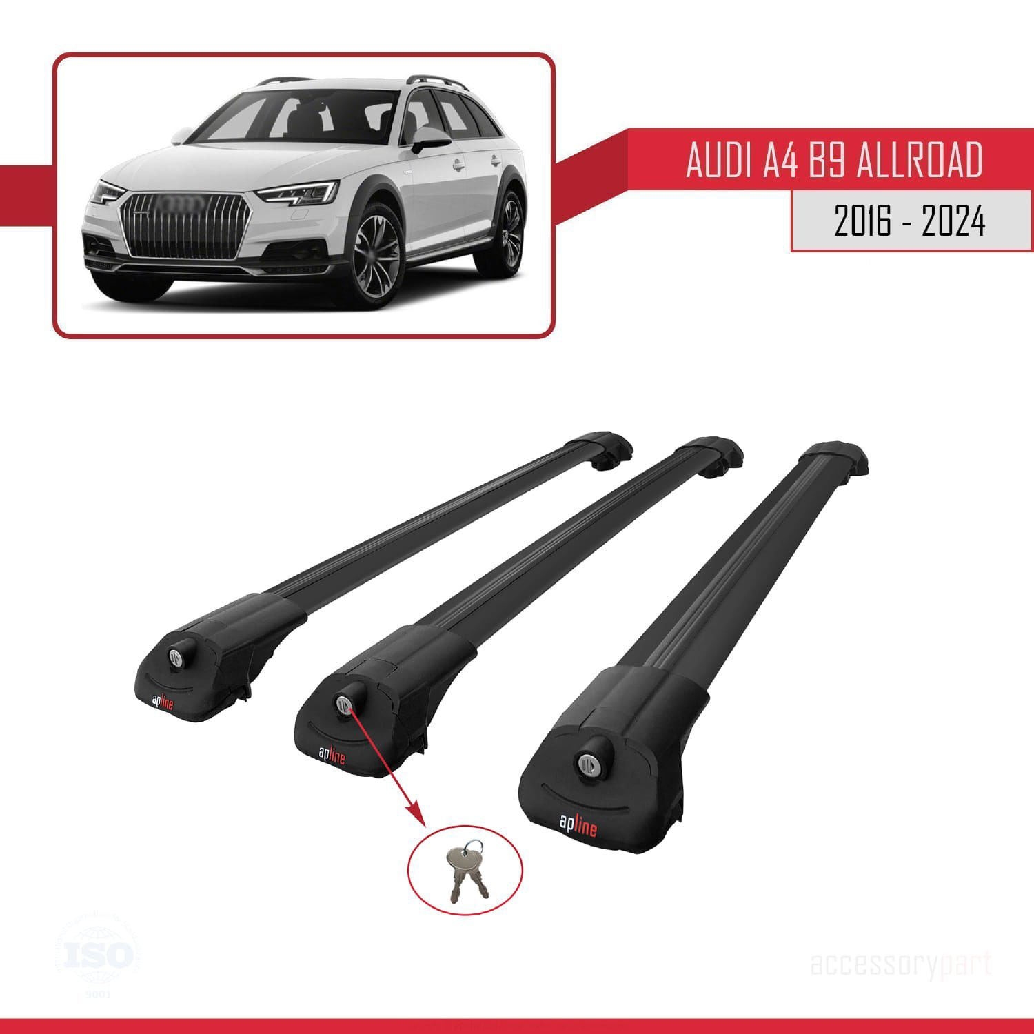 Audi A4 (B9) ALLROAD 2016 ve Sonrası ile uyumlu ACE-1 Ara Atkı Ta Audi A4 (B9) ALLROAD 2016 ve Sonrası ile uyumlu ACE-1 Ara Atkı Ta
