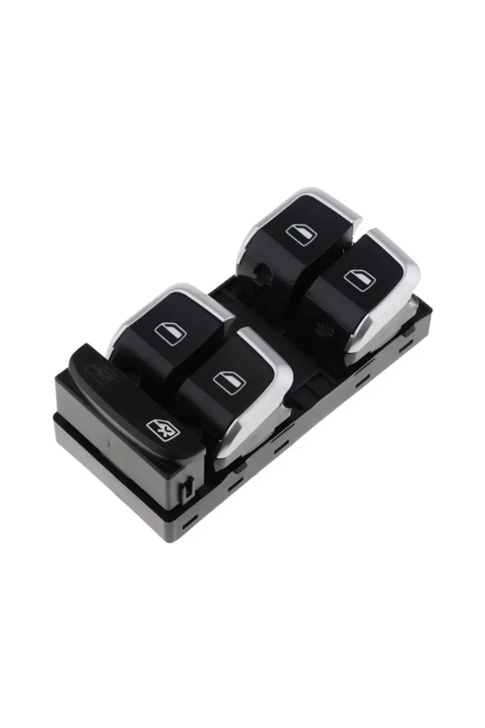 Audi A4 Sol Dörtlü Cam Açma Düğmesi Anahtarı Krom 2008--2014