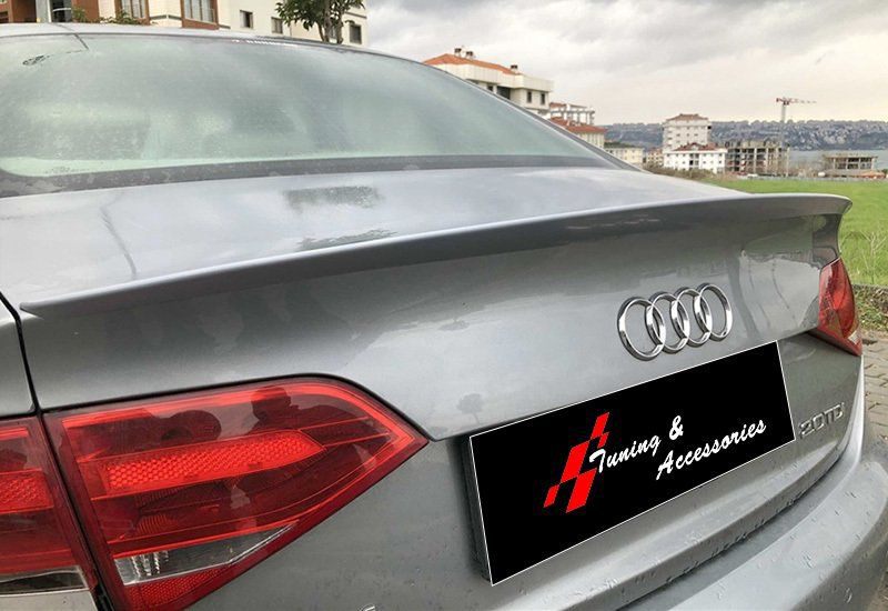 Drs Tuning Audi A4 Uyumlu B8 20082015 - Bagaj Üzeri Anatomik Spoiler - Plast