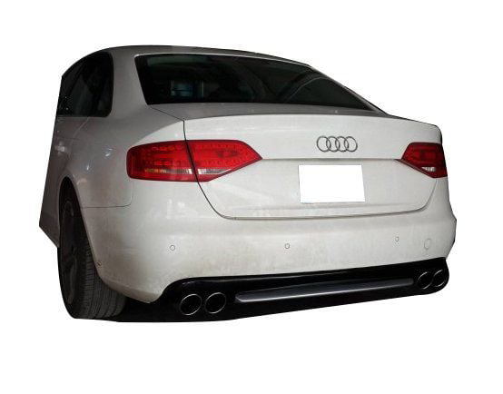 Audi A4 Uyumlu B8 2008 - 2012 S4 Arka Tampon Eki - Difüzör ( Plas