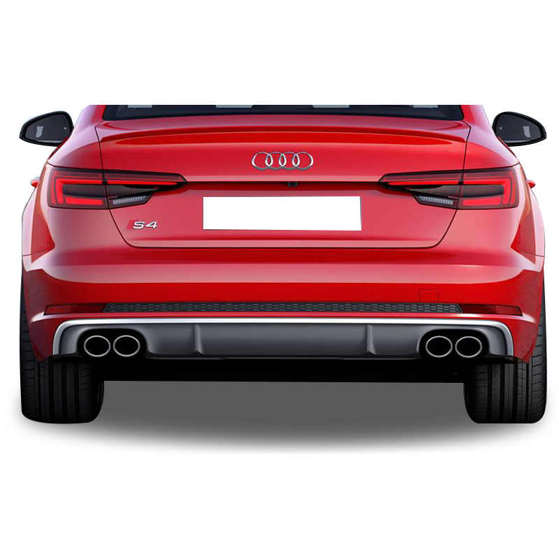 Audi A4 Uyumlu B9 2016 Sonrası 4 Çıkışlı S4 Arka Tampon Eki - Dif Audi A4 Uyumlu B9 2016 Sonrası 4 Çıkışlı S4 Arka Tampon Eki - Dif