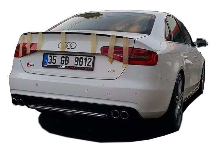 Audi A4 Uyumlu B8 Makyajlı 2012 - 2016 S4 Arka Tampon Eki - Difüz Audi A4 Uyumlu B8 Makyajlı 2012 - 2016 S4 Arka Tampon Eki - Difüz