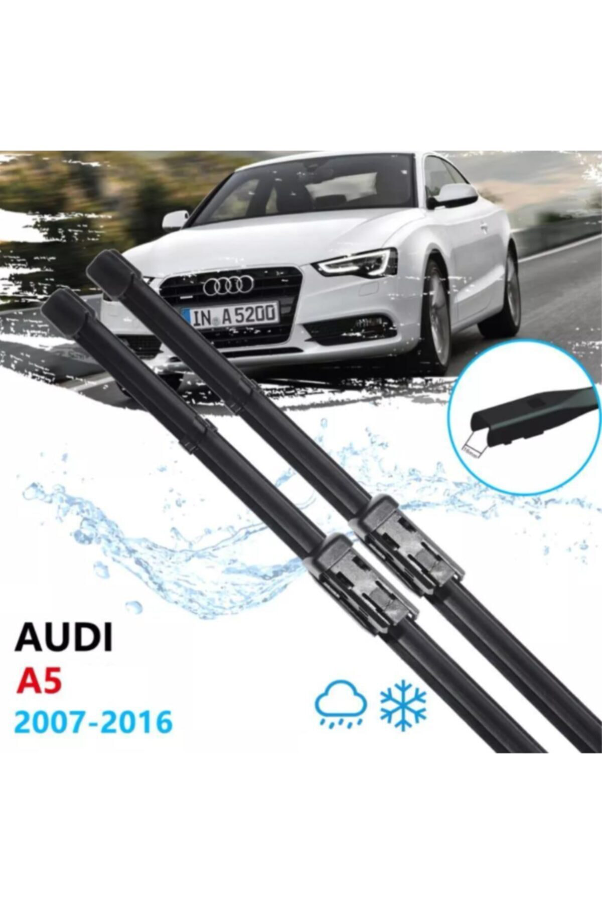 Maxtel Audi A5 Ön Cam Silecek Süpürgesi Takımı 2007--2016