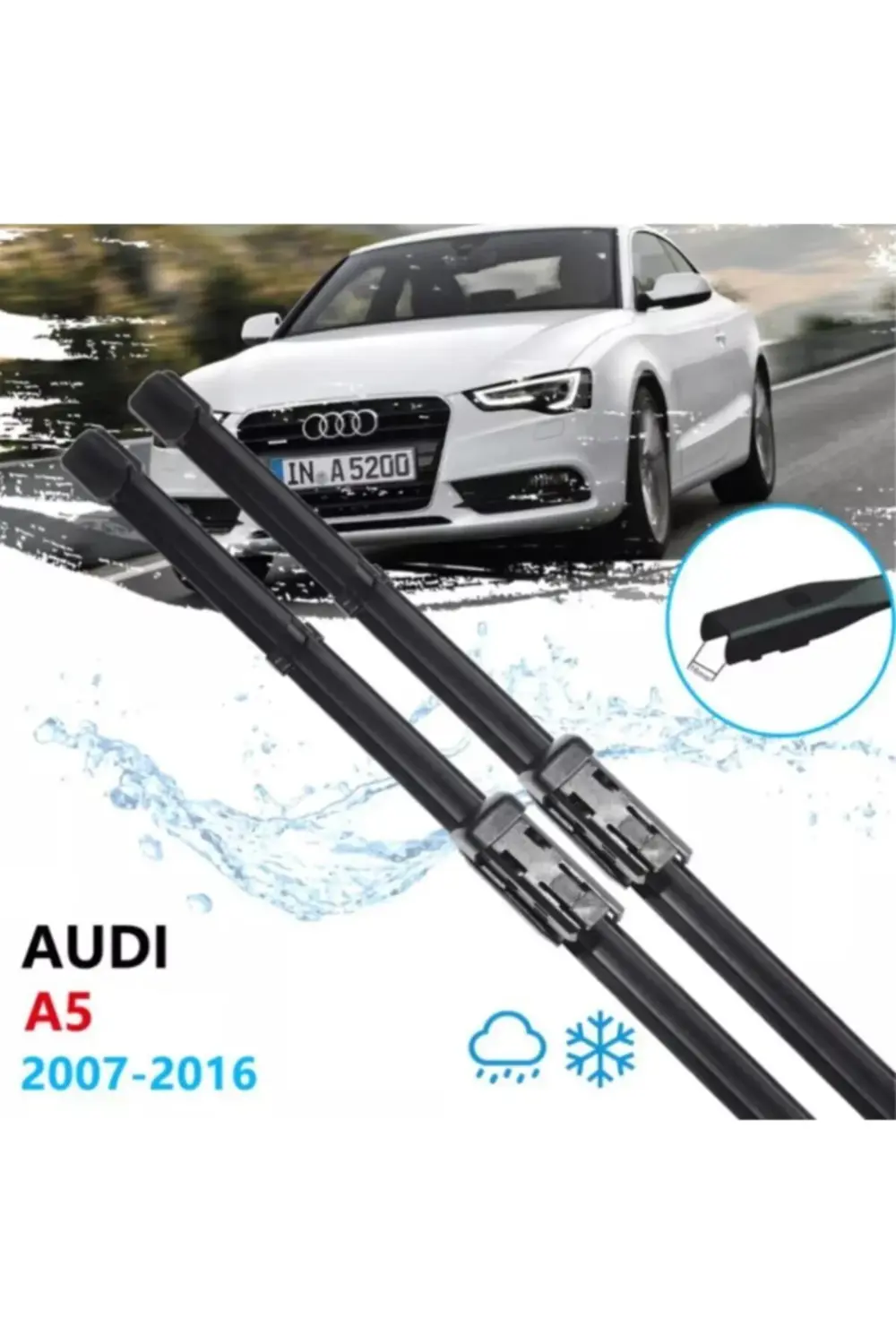 Audi A5 Ön Cam Silecek Süpürgesi Takımı 2007--2016