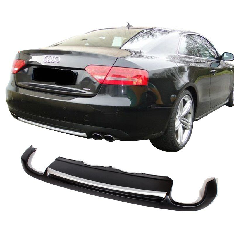 Audi A5 Uyumlu 8P3 Coupe 2012 - 2016 Arka Tampon Eki - Difüzör (P Audi A5 Uyumlu 8P3 Coupe 2012 - 2016 Arka Tampon Eki - Difüzör (P