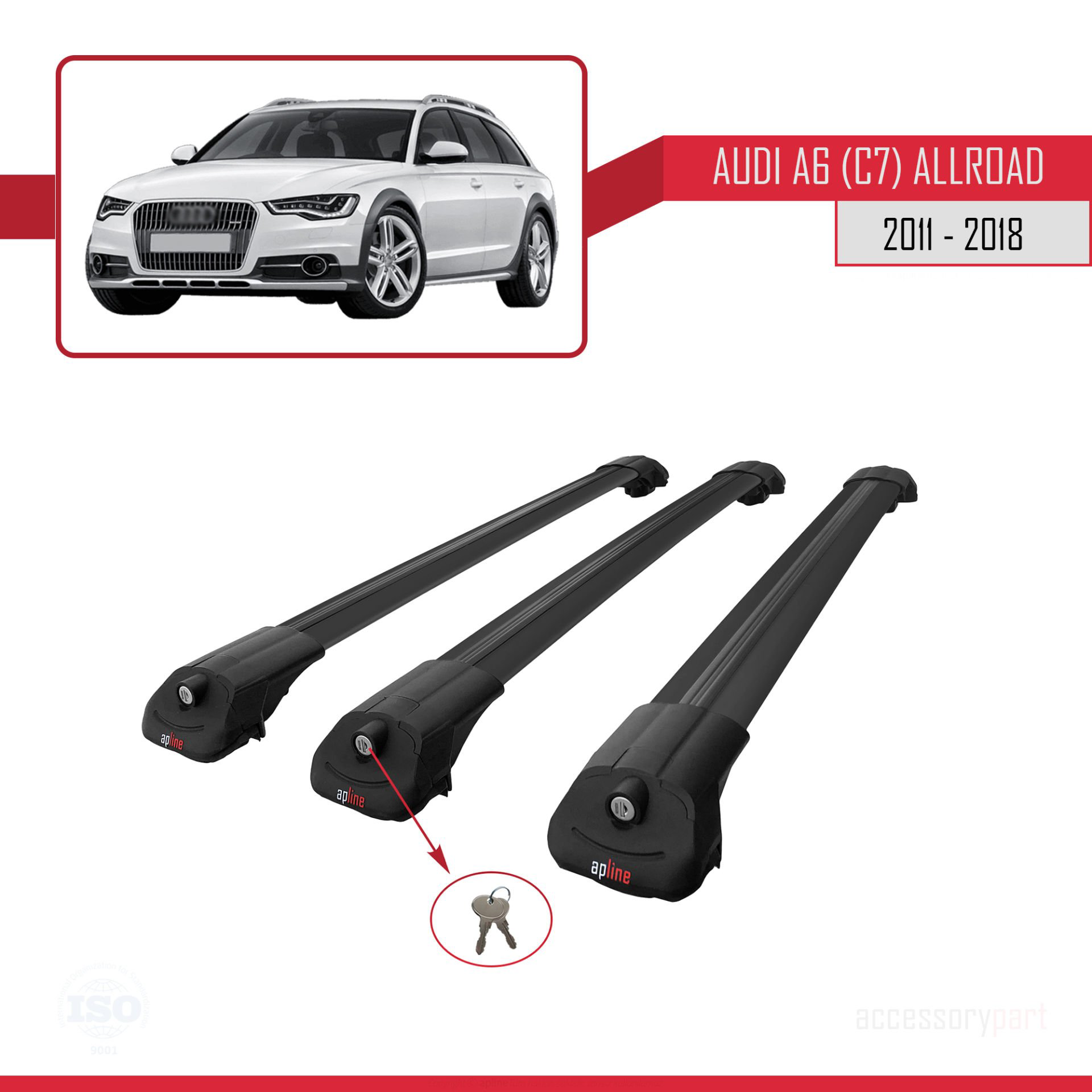 Audi A6 (C7) Allroad 2011-2018 Arası ile uyumlu ACE-1 Ara Atkı Ta