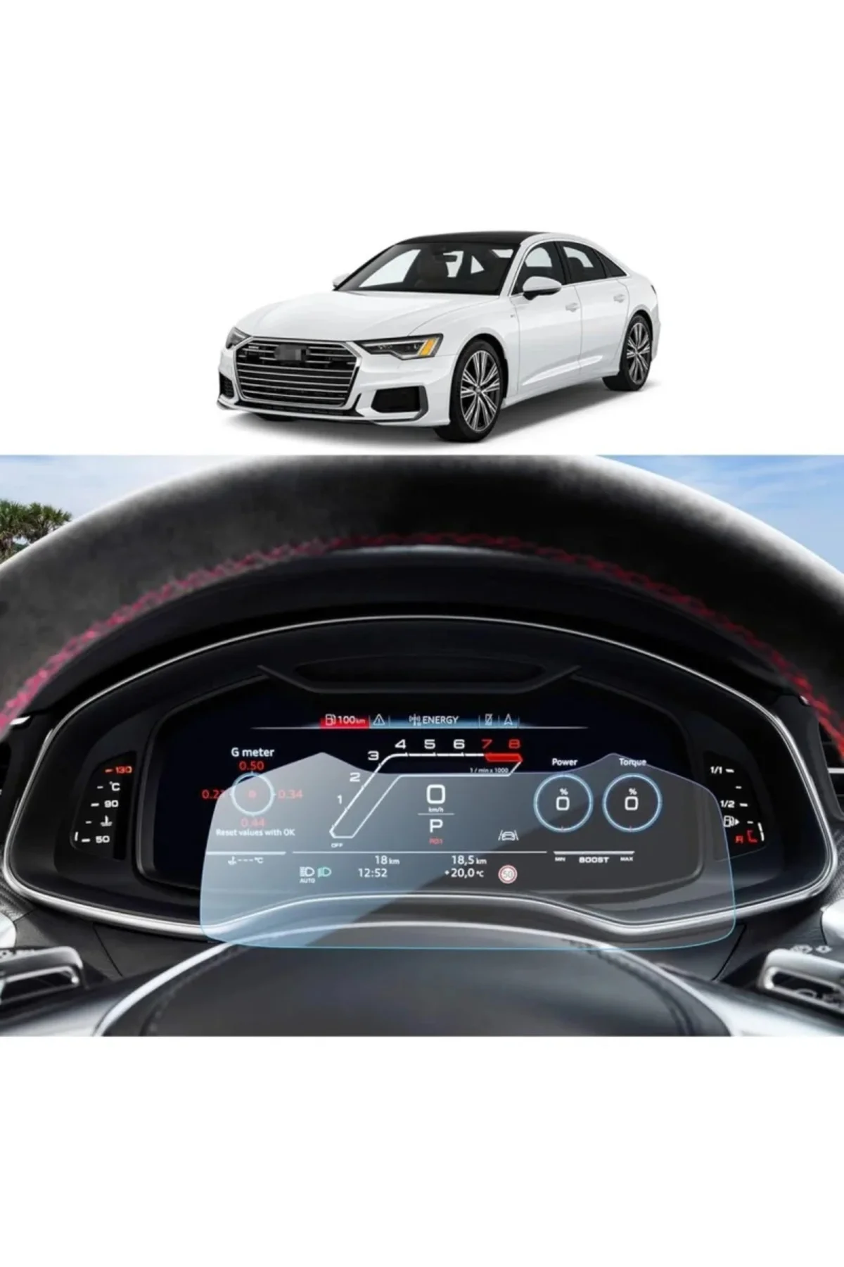 Audi A7 2019-2024 Model 12.3 Inç Direksiyon Arkası Gösterge Panel