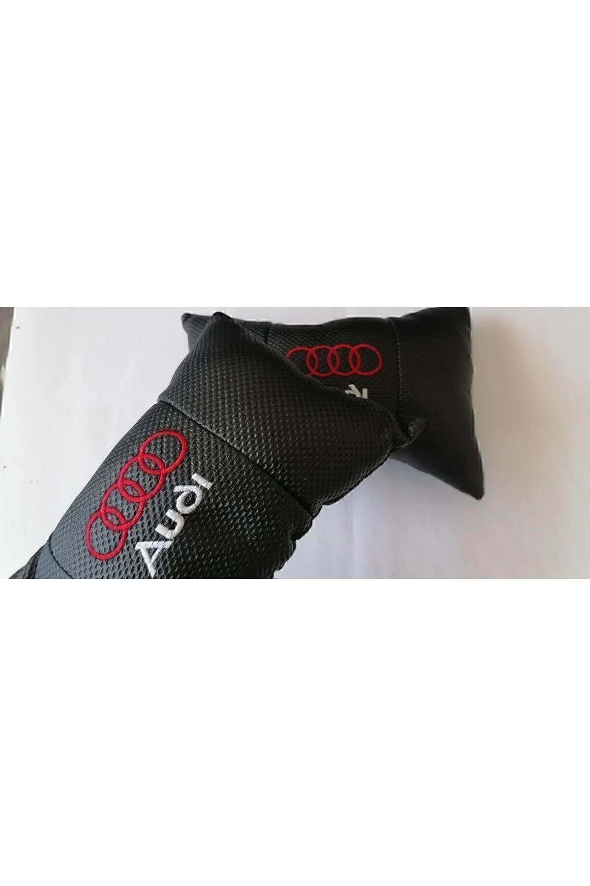 Audi Arma A1 A2 A3 A4 Model Oto Araba Ofis Bel Destek Koltuk Boyun Yastığı Vinil Deri Nakış Işleme - Görsel 6