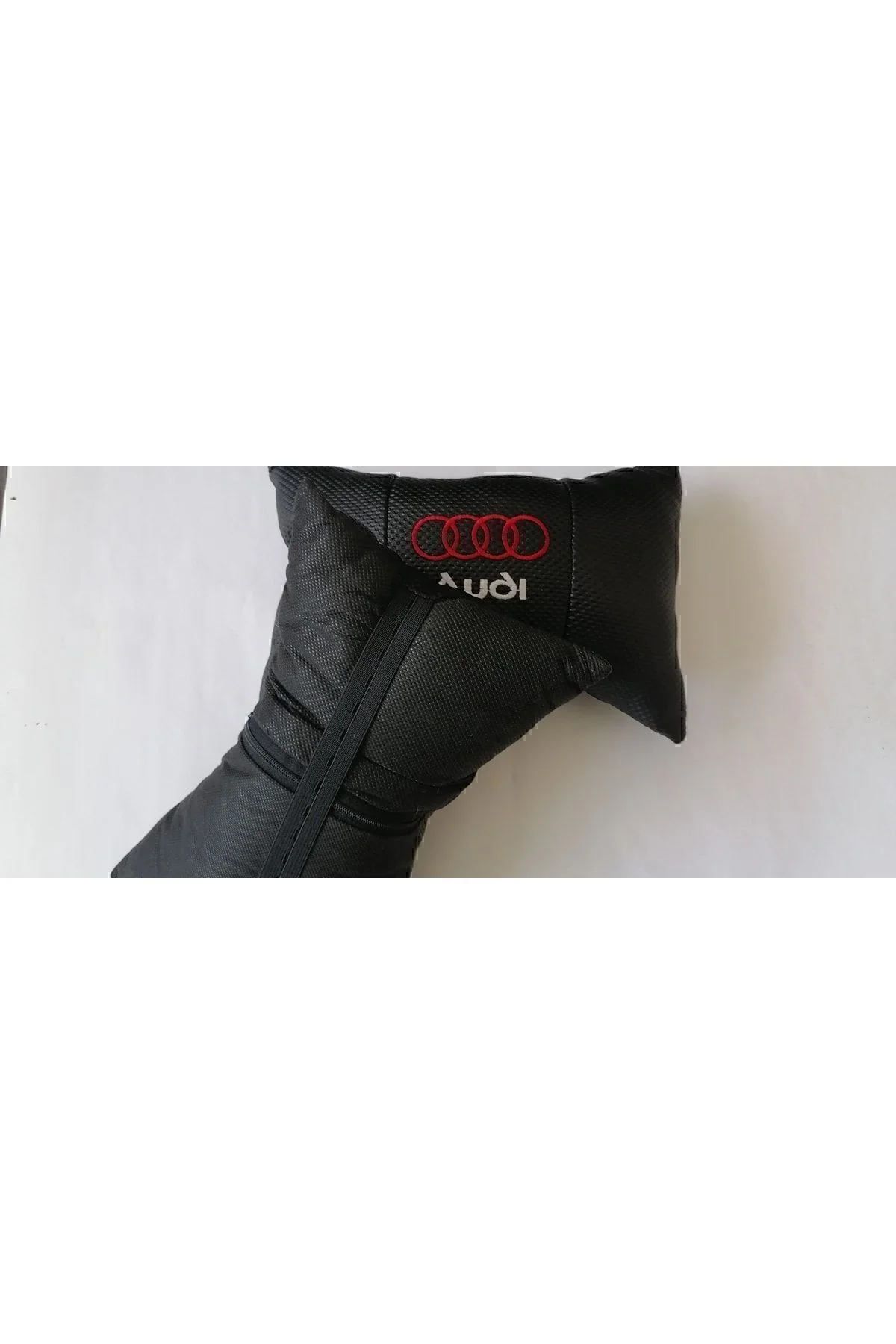 Audi Arma A1 A2 A3 A4 Model Oto Araba Ofis Bel Destek Koltuk Boyun Yastığı Vinil Deri Nakış Işleme - Görsel 3
