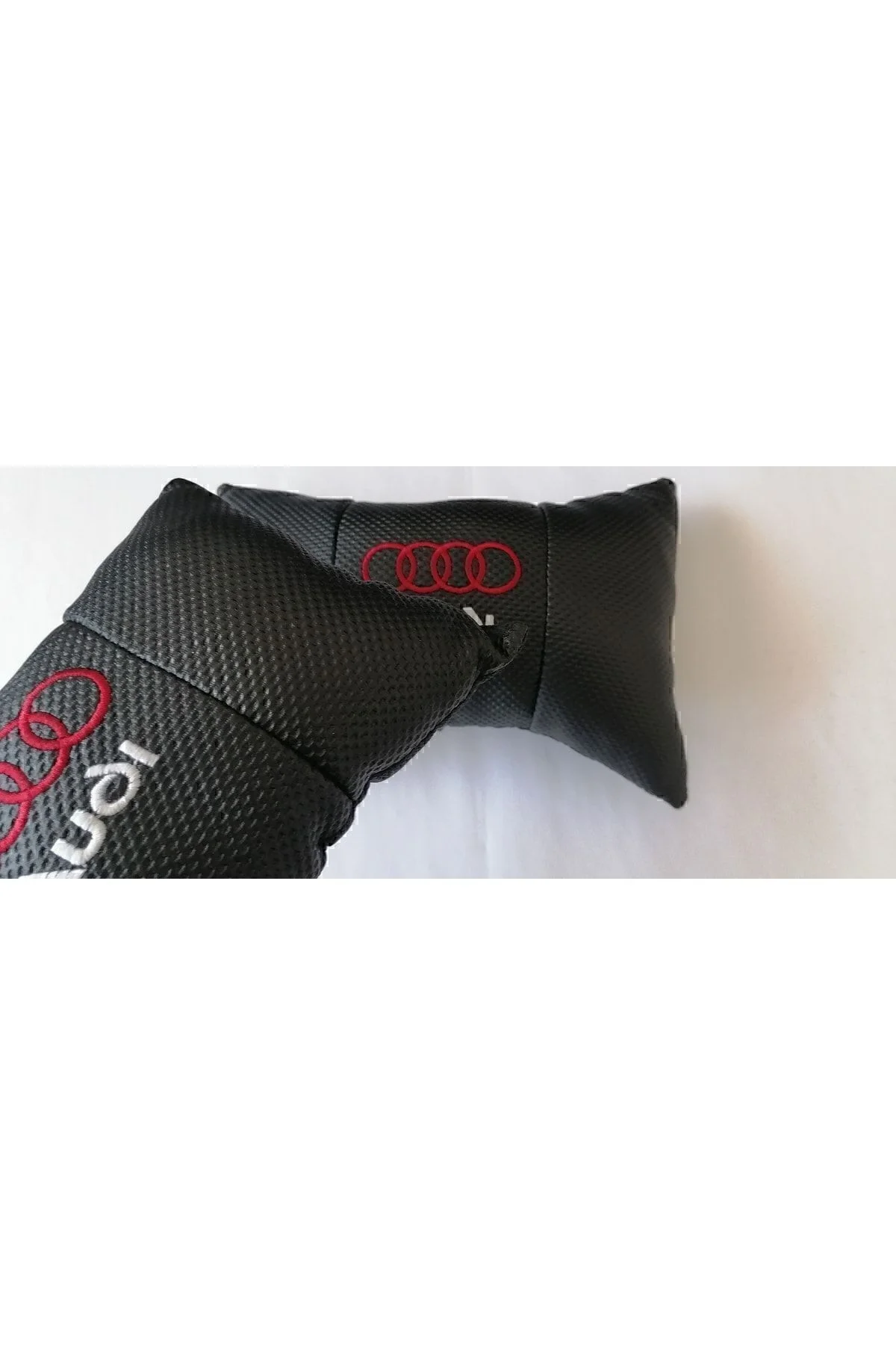 Audi Arma A1 A2 A3 A4 Model Oto Araba Ofis Bel Destek Koltuk Boyun Yastığı Vinil Deri Nakış Işleme - Görsel 4