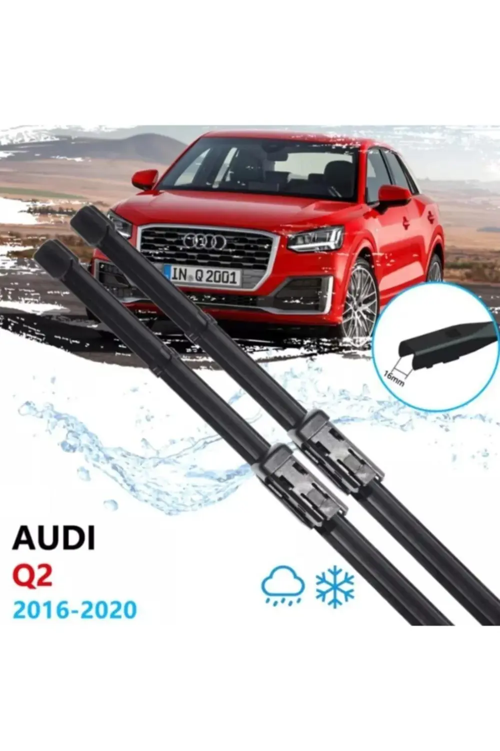 Audi Q2 Ön Cam Silecek Süpürgesi Takımı 2016--2020