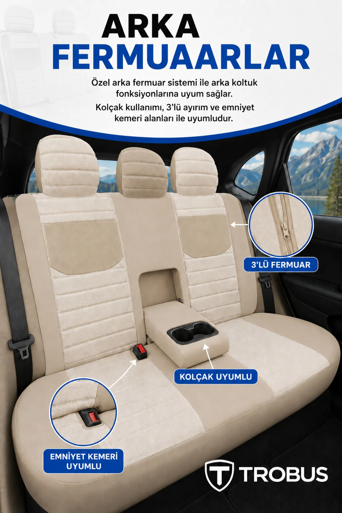 Audi Q3 Quattro 2013-2016 Uyumlu Veyron Serisi Tay Tüyü Oto Koltuk Kılıfı Bej Fiyatı, Yorumları ve Özellikleri
