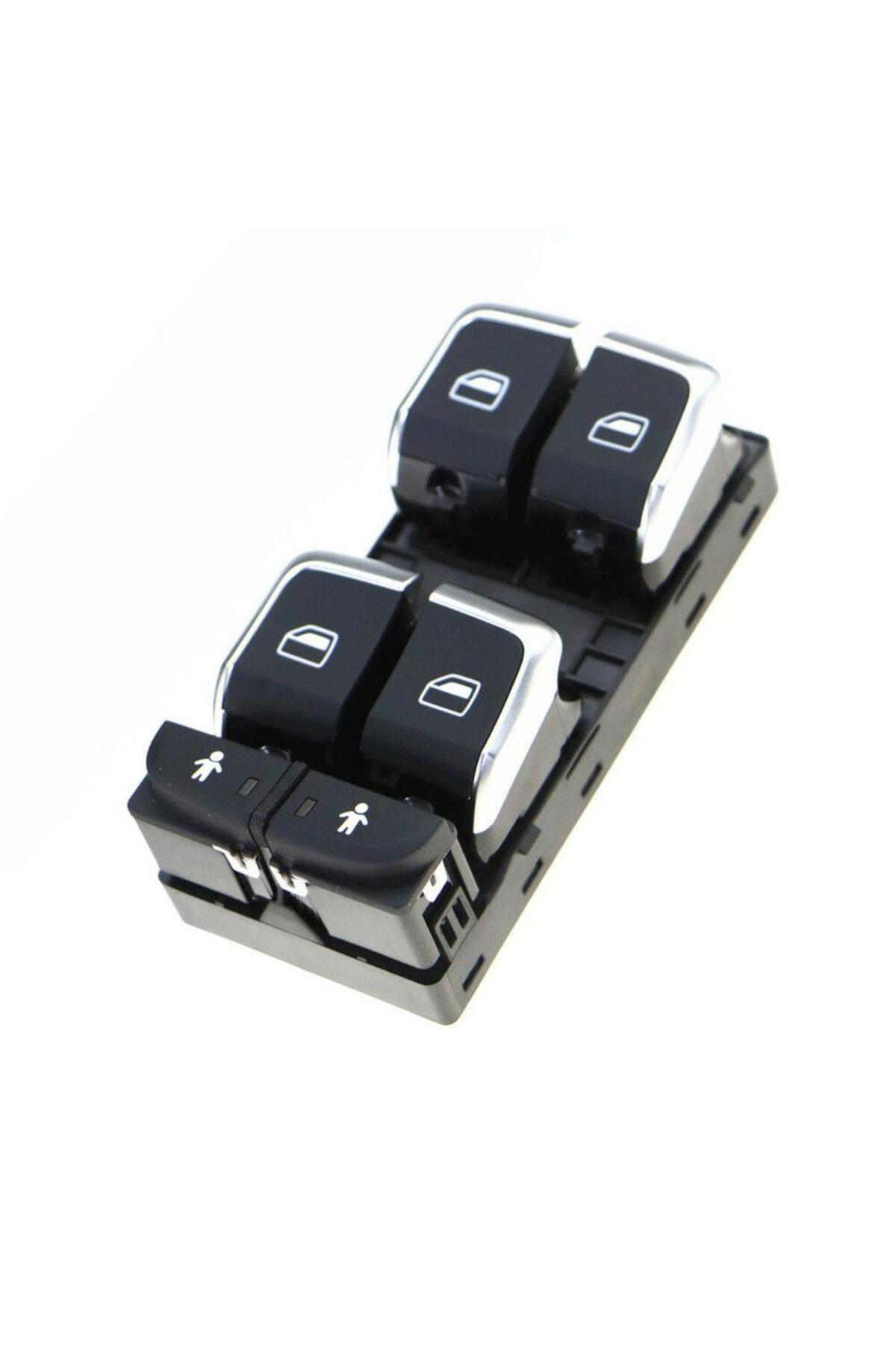 Fesan Audi Q3 Sol Dörtlü Cam Düğmesi Anahtarı Kilitli Krom 2011--2018