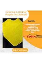 Audi Q5 2008-2017 Prime Sarı Halı Sarı Kenar Halı Paspas