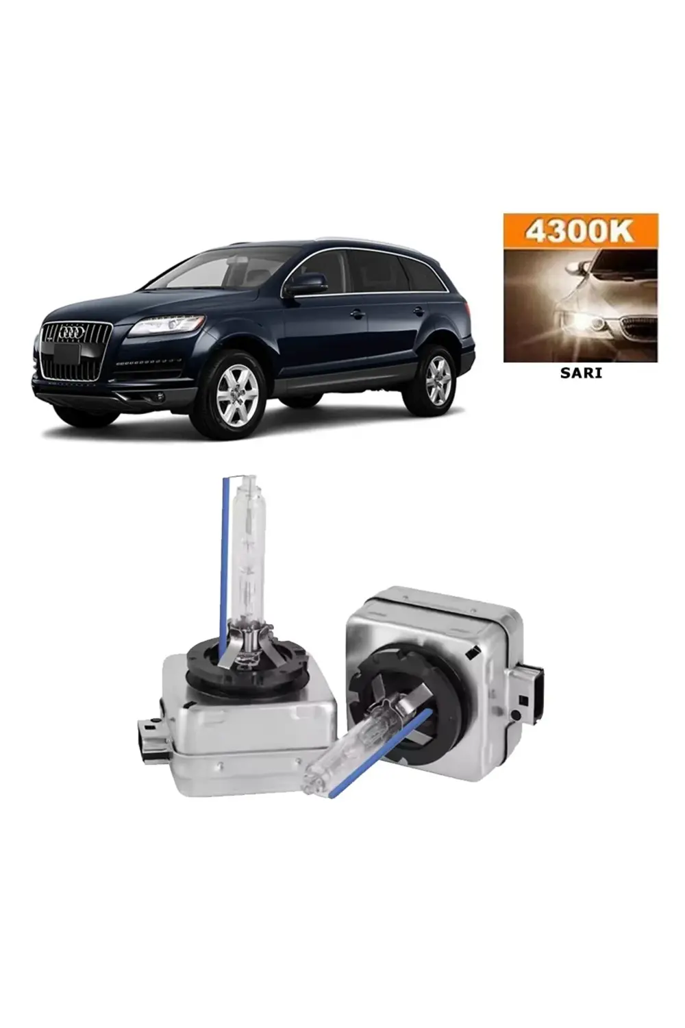 Audi Q7 2009-2014 D3S / D3R 4300K Sarı HID Xenon Ampul 2 Adet