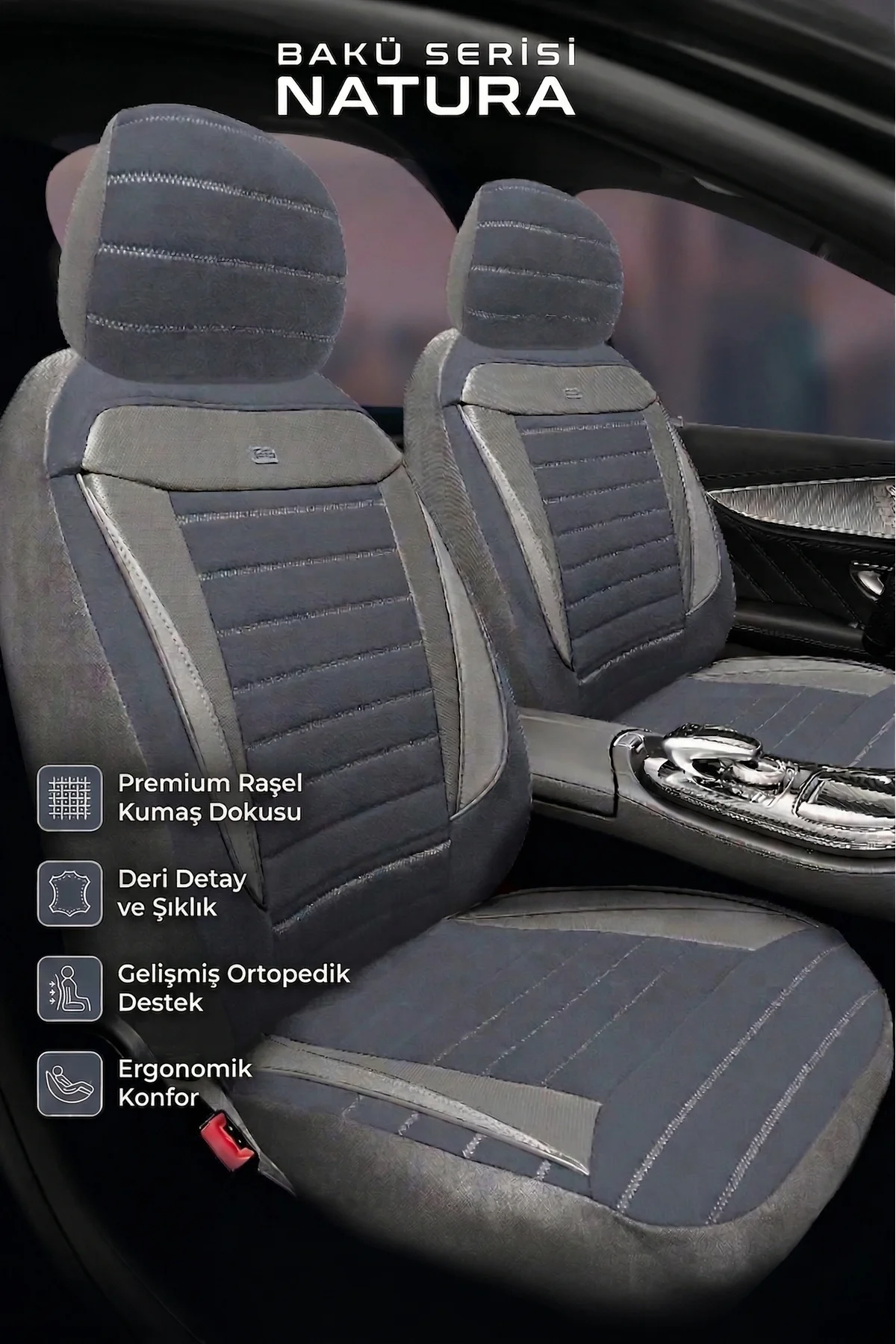 Audi Q7 Suv 3 Suv 2006-2015 Uyumlu Tegin Natura Serisi Raşel Füme Gri Koltuk Kılıfı Fiyatı, Yorumları ve Özellikleri