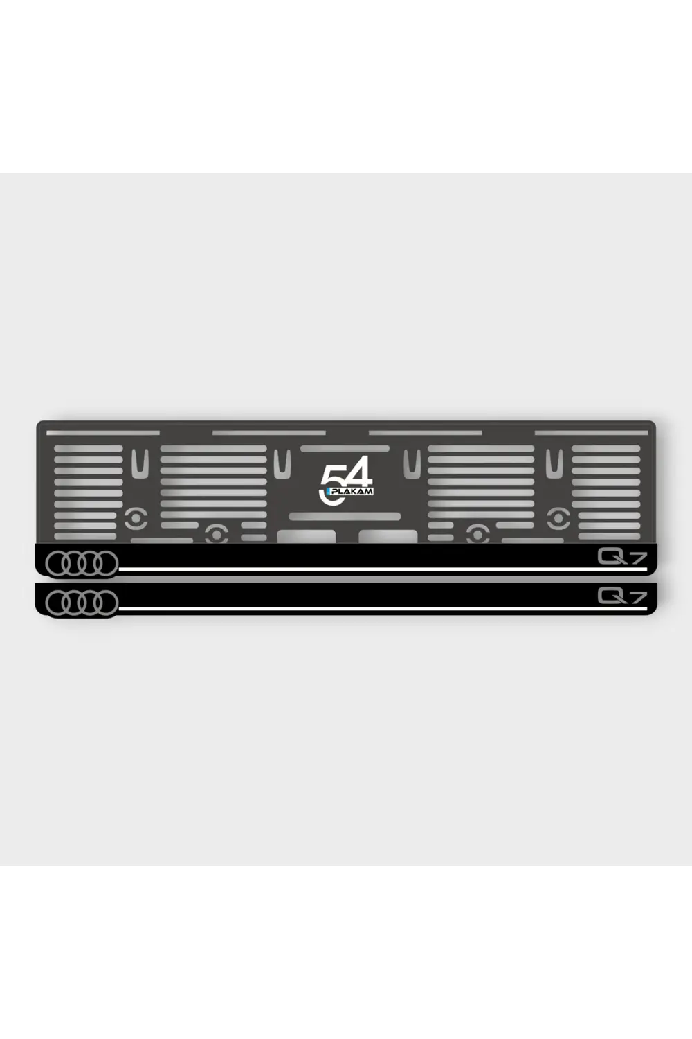 AUDİ Q7 UYUMLU 3D KABARTMALI PLEKSİ ARABA PLAKALIĞI