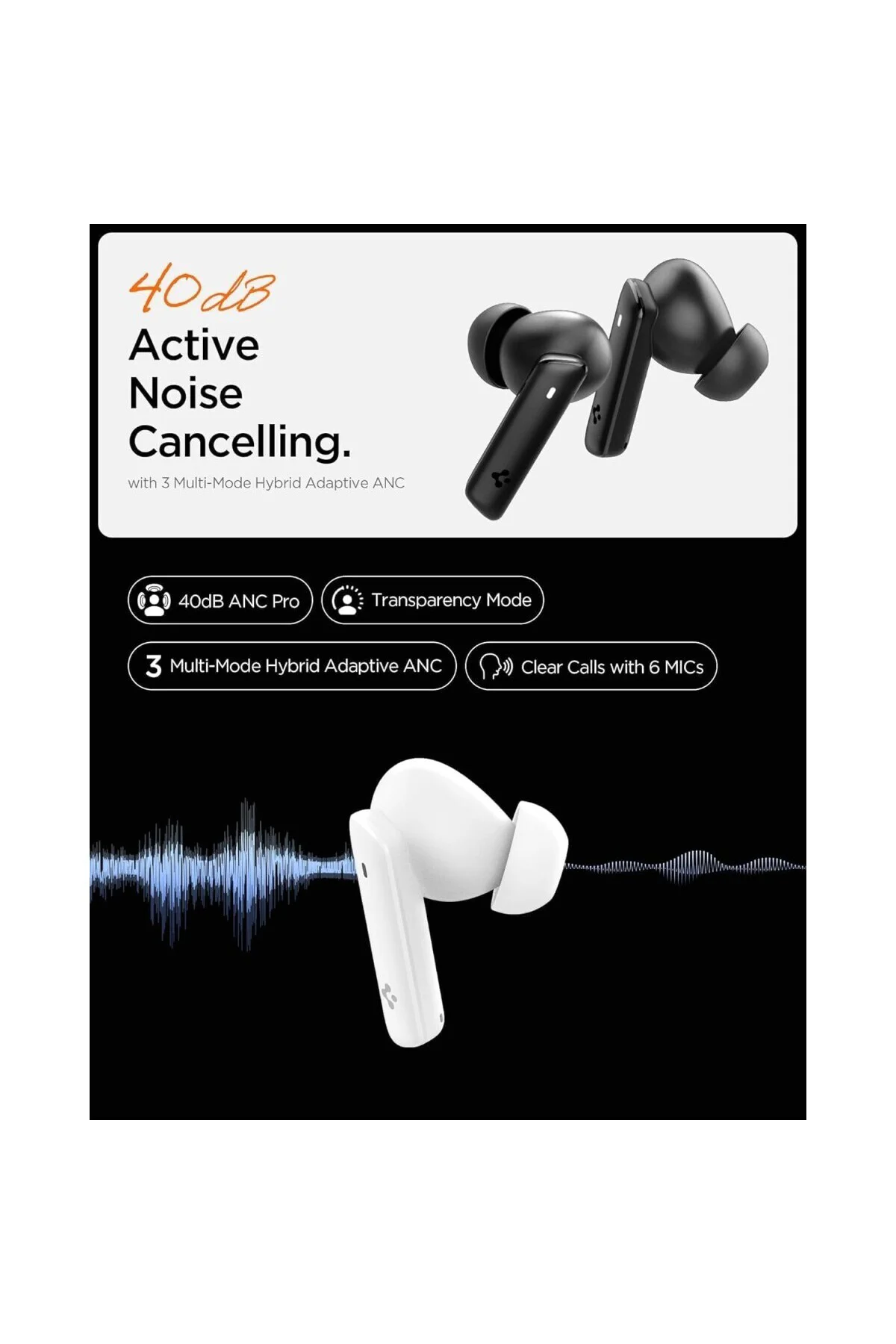 Audio TWS P20 Bluetooth Kablosuz Kulaklık - ANC Pro Aktif Gürültü Engelleme + ENC 6 Mi Audio TWS P20 Bluetooth Kablosuz Kulaklık - ANC Pro Aktif Gürültü Engelleme + ENC 6 Mi