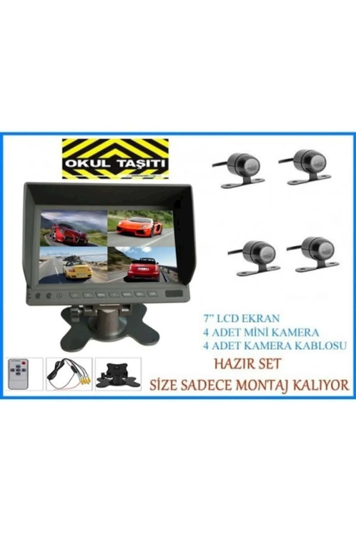 Audıomax Mx2037r Servis Araçları Için 4 Kameralı Kayıt Sistemi