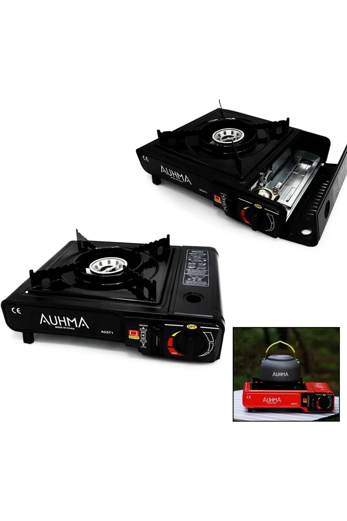 AUHMA AGST-1 PRO PORTATİF KAMP OCAK PLASTİK ÇANTALI