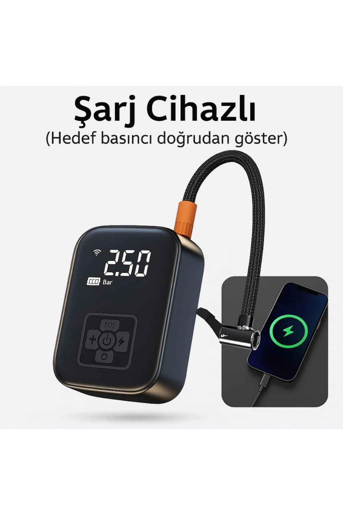 Auhma Hava Pompası Kompresörü, 150 PSI Dijital Göstergeli Oto Kom