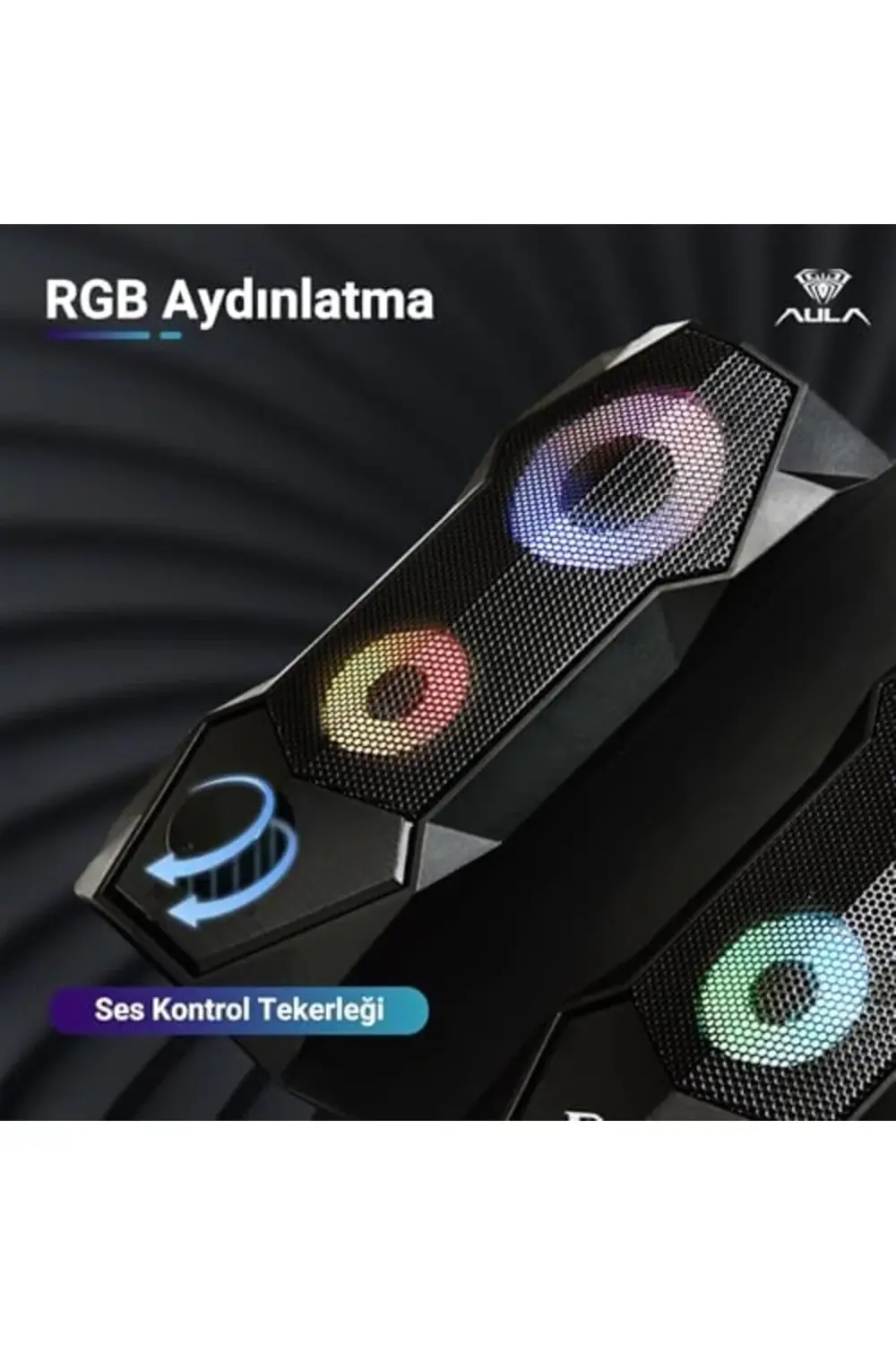 Aula N-301 10W Masaüstü RGB Gaming Oyuncu PC 1+1 Speaker Hoparlör