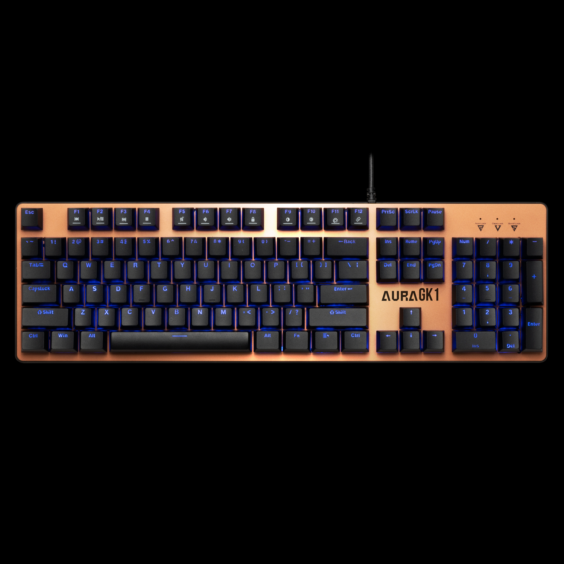 Gamdias Aura Gk1, Usb Kablolu, İngilizce,  Çok Renkli Arka Aydinlatma, Re