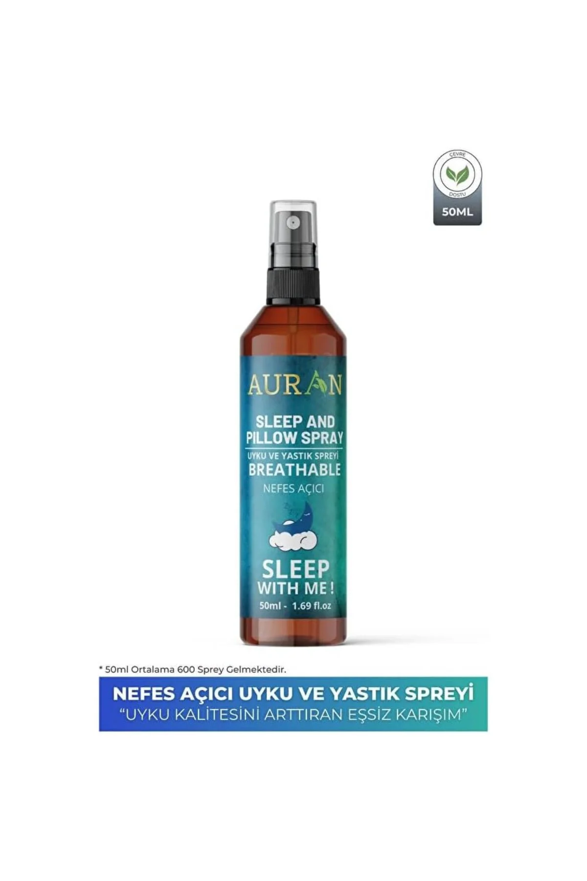 Auran Uyku Ve Yastık Spreyi Okaliptus, Nane, Biberiye Rahatlatıcı